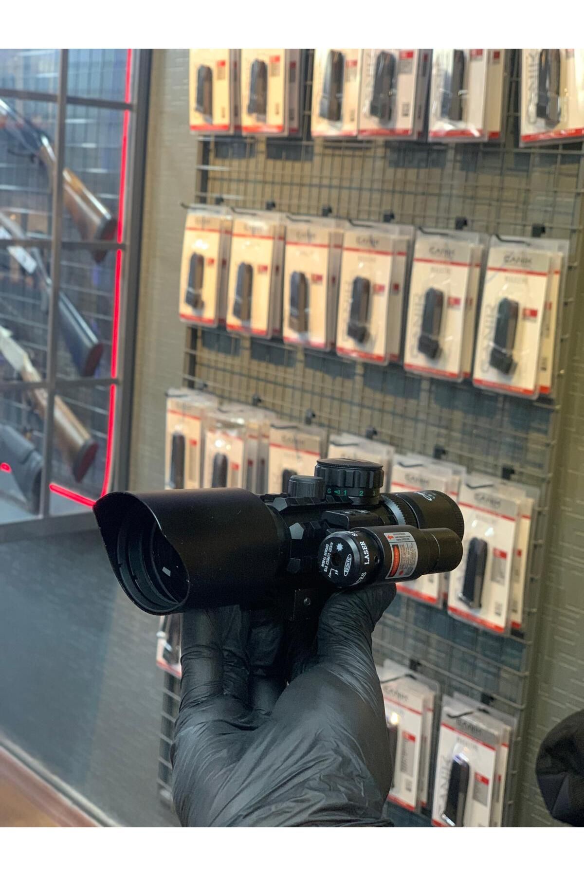 Comet Kırmızı Lazerli Optik Nişangah Kapsamı LS3-10X42E Işıklı Dürbün