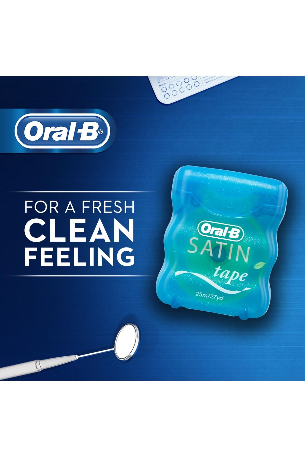 Oral-B-Satin Floss Mint 25m X3 3