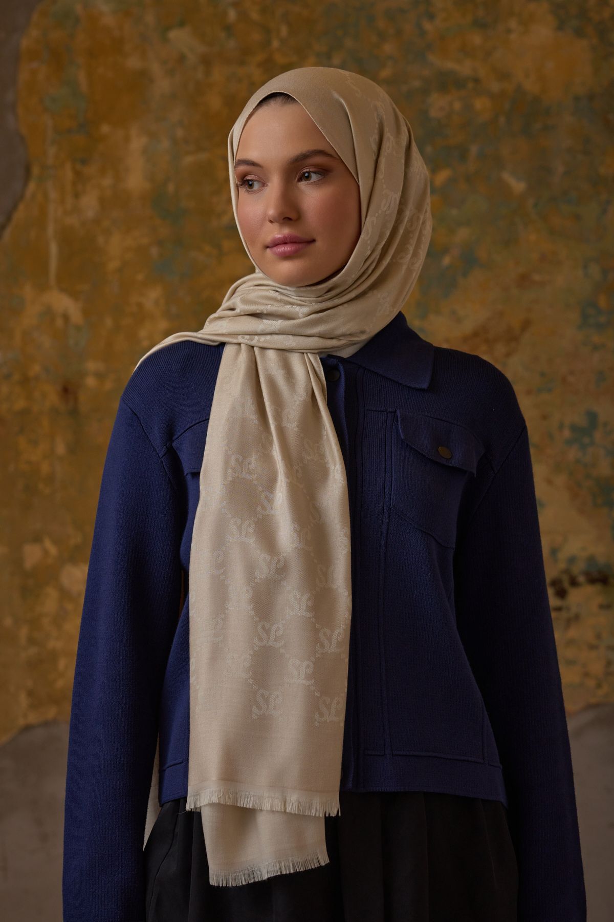 Şalland-Shawl Wool Cashmere Shawl 2