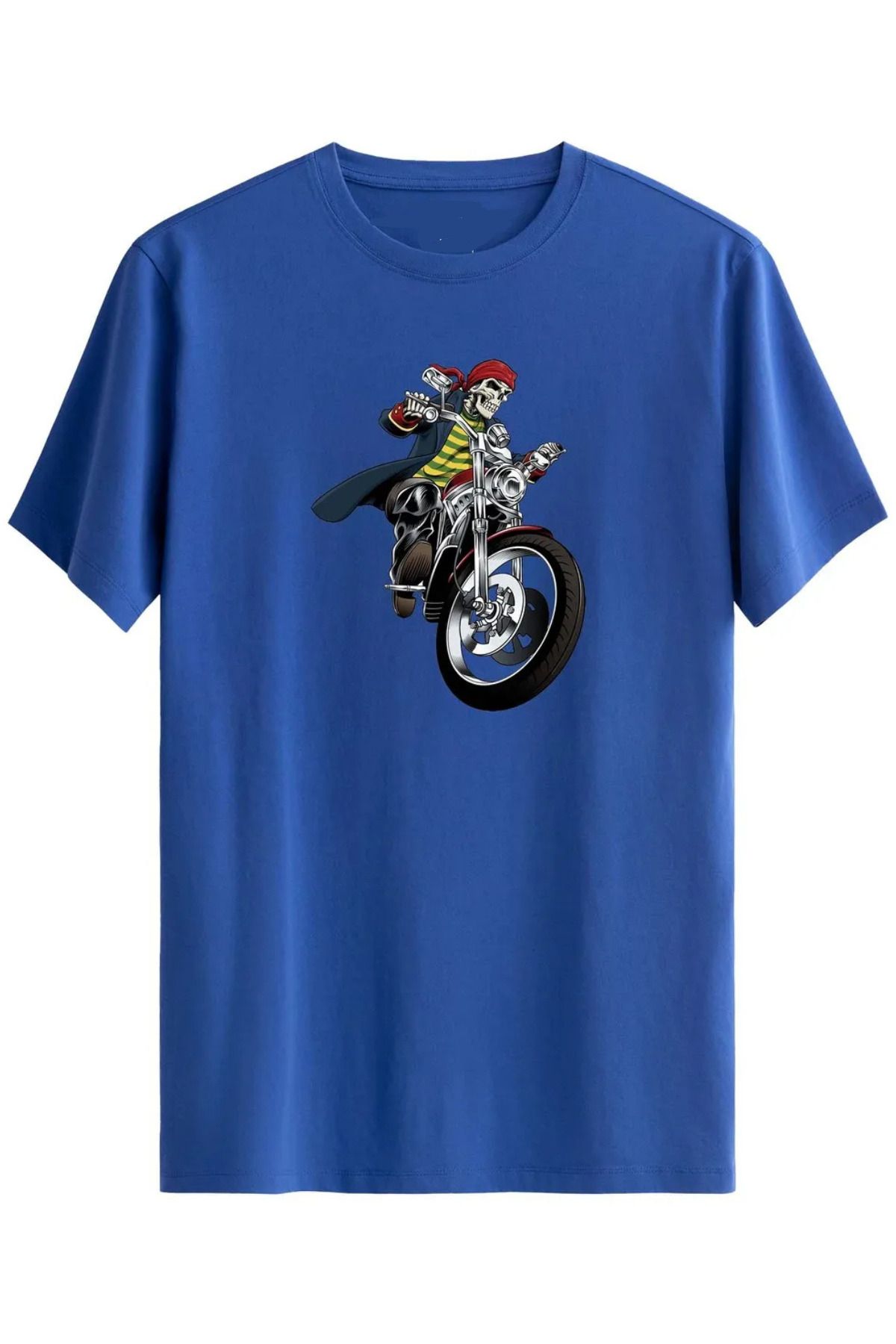 FECCY Pamuklu Motor Tasarımlı Regular T-Shirt