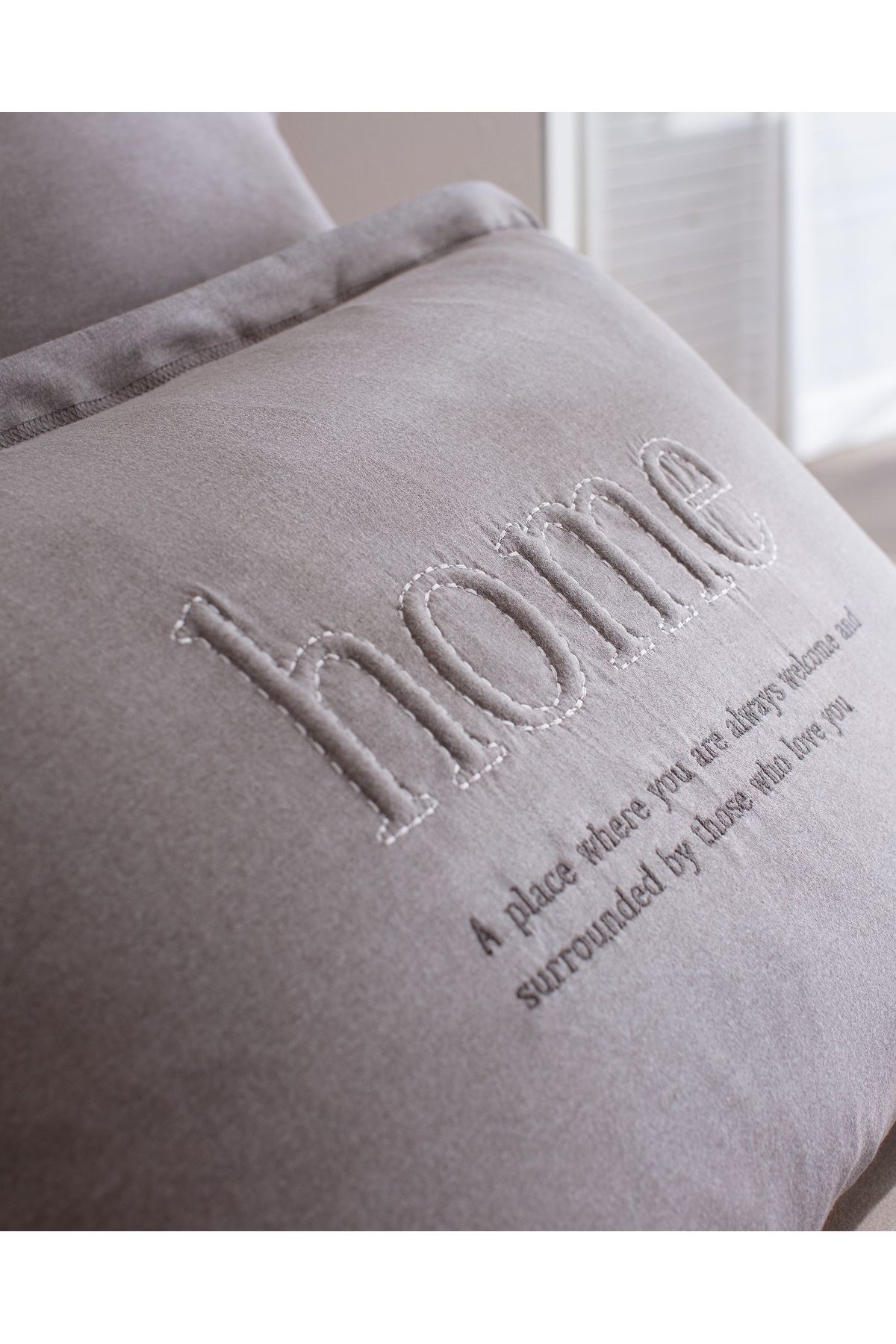 Madame Coco-Bobigny Double Cotton Supersoft Comforter Set - Anthracite 7