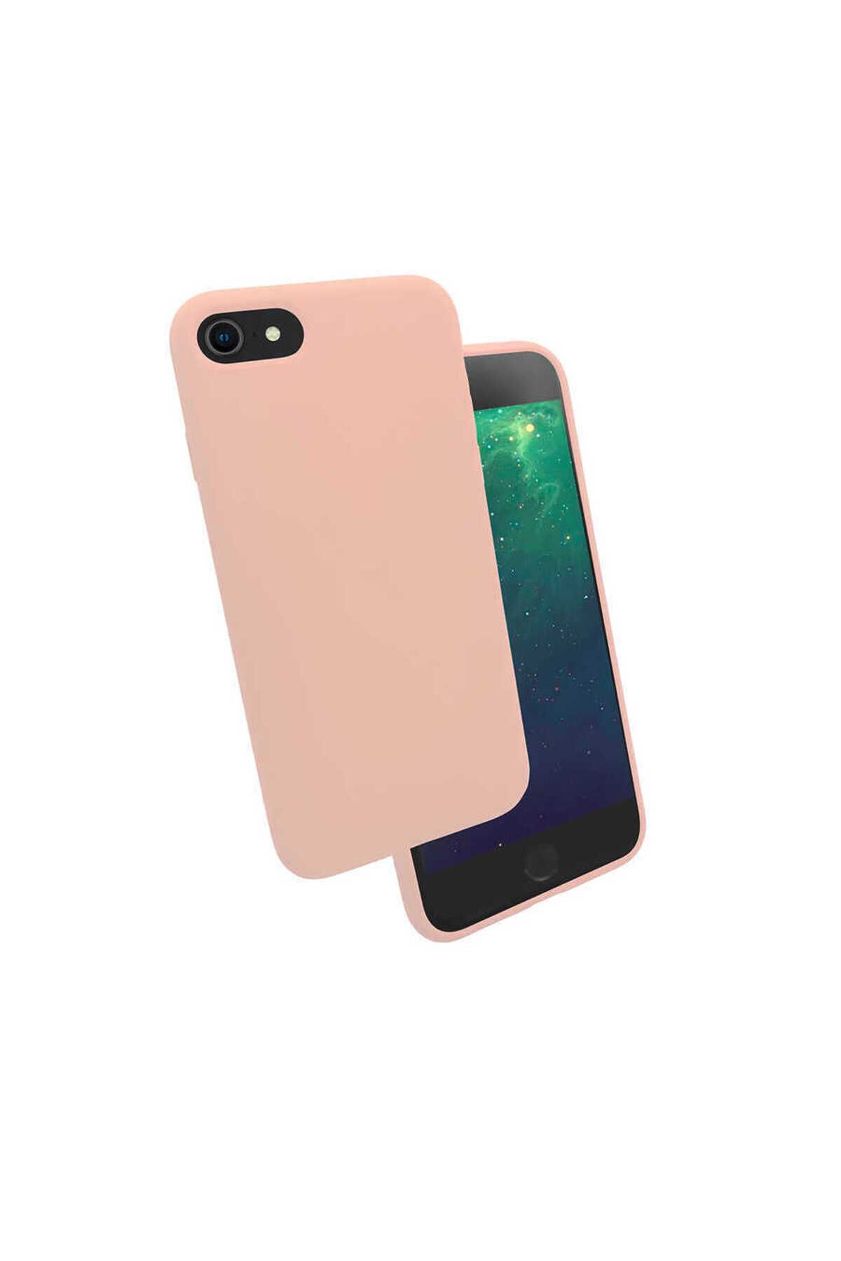 Musal iPhone 7 / 8 / SE 2022 Kılıf Kadife İç Yüzey Wireless Destekli Silk Silikon