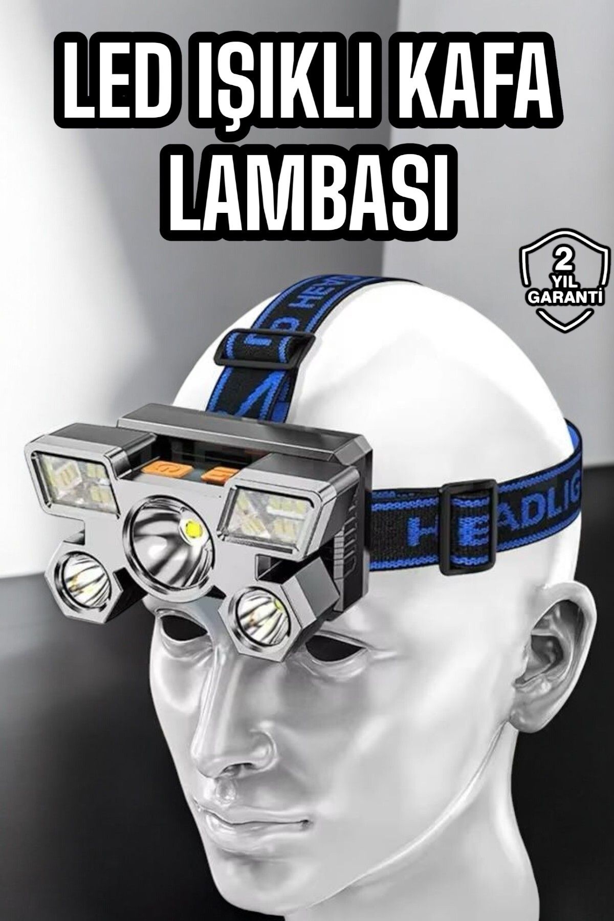 ASTRALTECH Kafa Lambası Hafif ve Esnek Çift Anahtarlı Far Led Işık