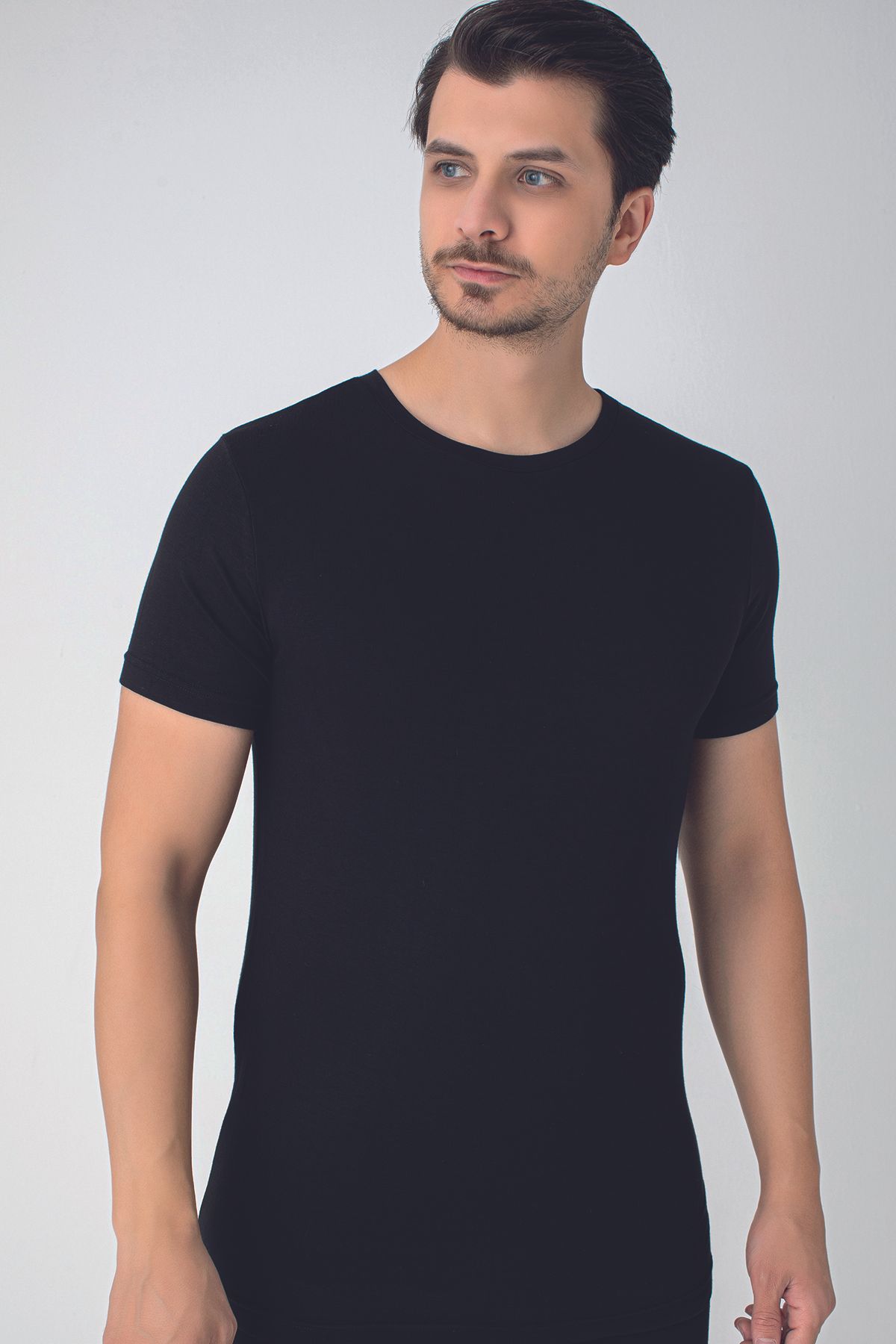 SENFONİ HOMEWEAR Bambu 0 Yaka T-shirt 3'lü Paket