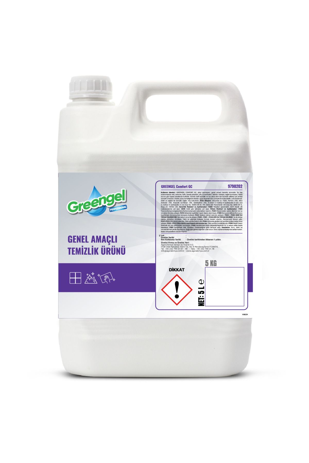 greengel Grengel Comfort GC-Genel Temizlik Ürünü 5L