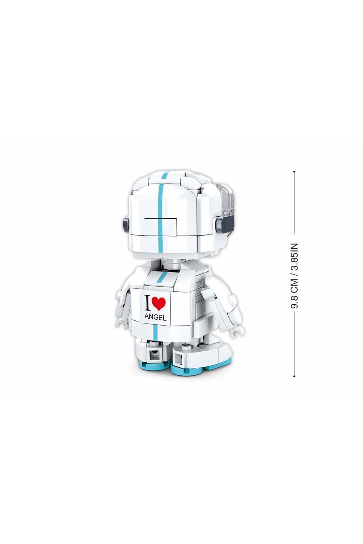 Sluban-Qbricks Series -Space Robot Building Blocks In a White Suit and Helmet (9.8CM) 6