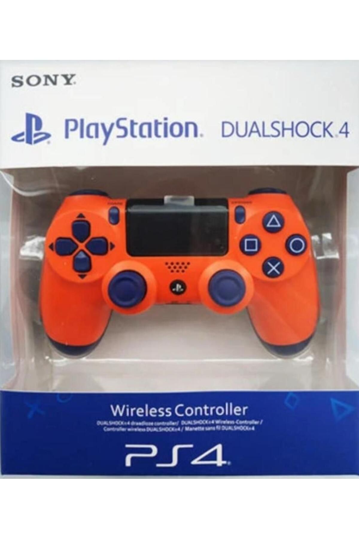 CRK TECH Ps4 Kablosuz Gamepad Garantili Joystıck Yenilenmiş Gamepad Controller - Turuncu