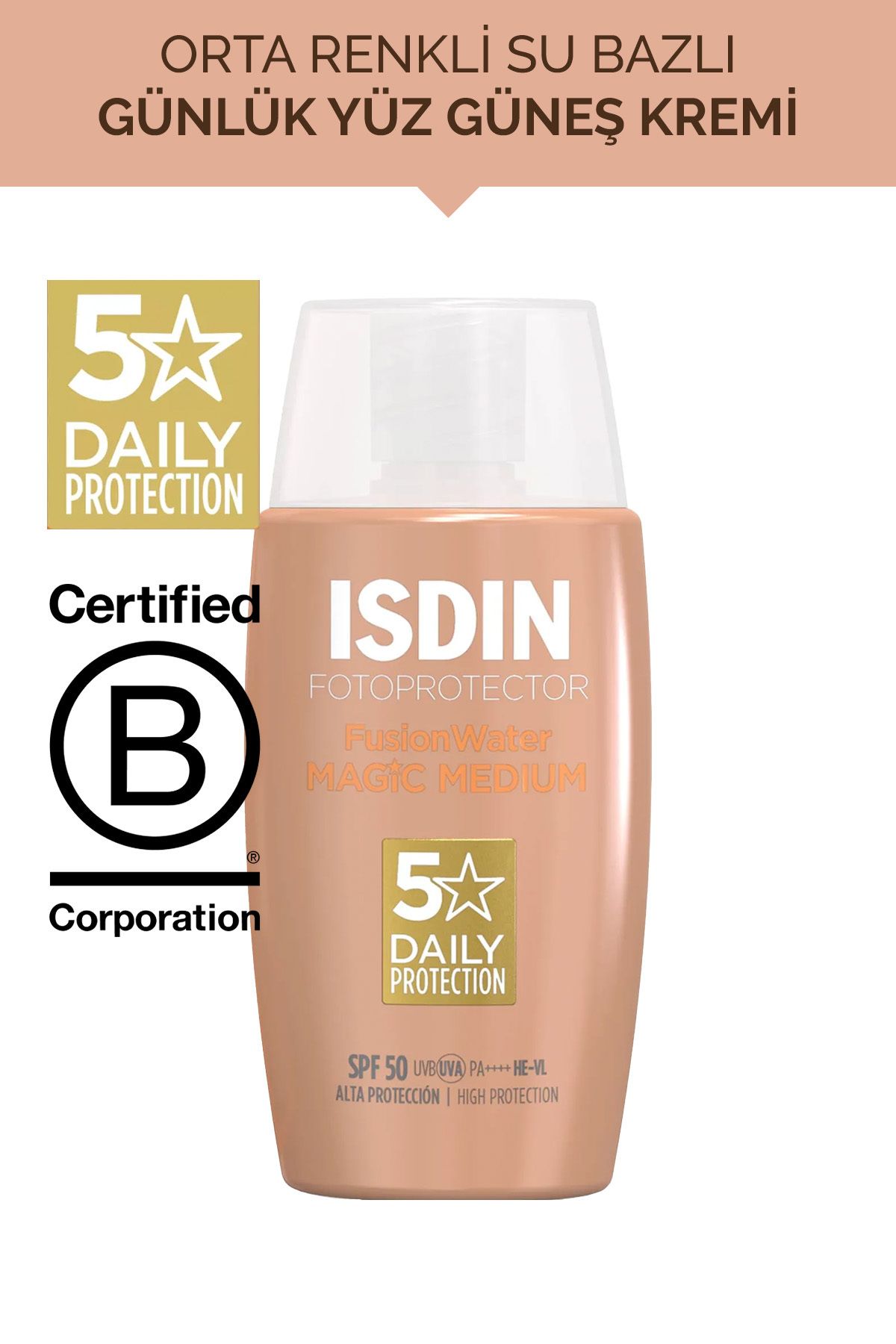 ISDIN Fotoprotector Fusion Water Color Magic Spf50 Medium 50 ml