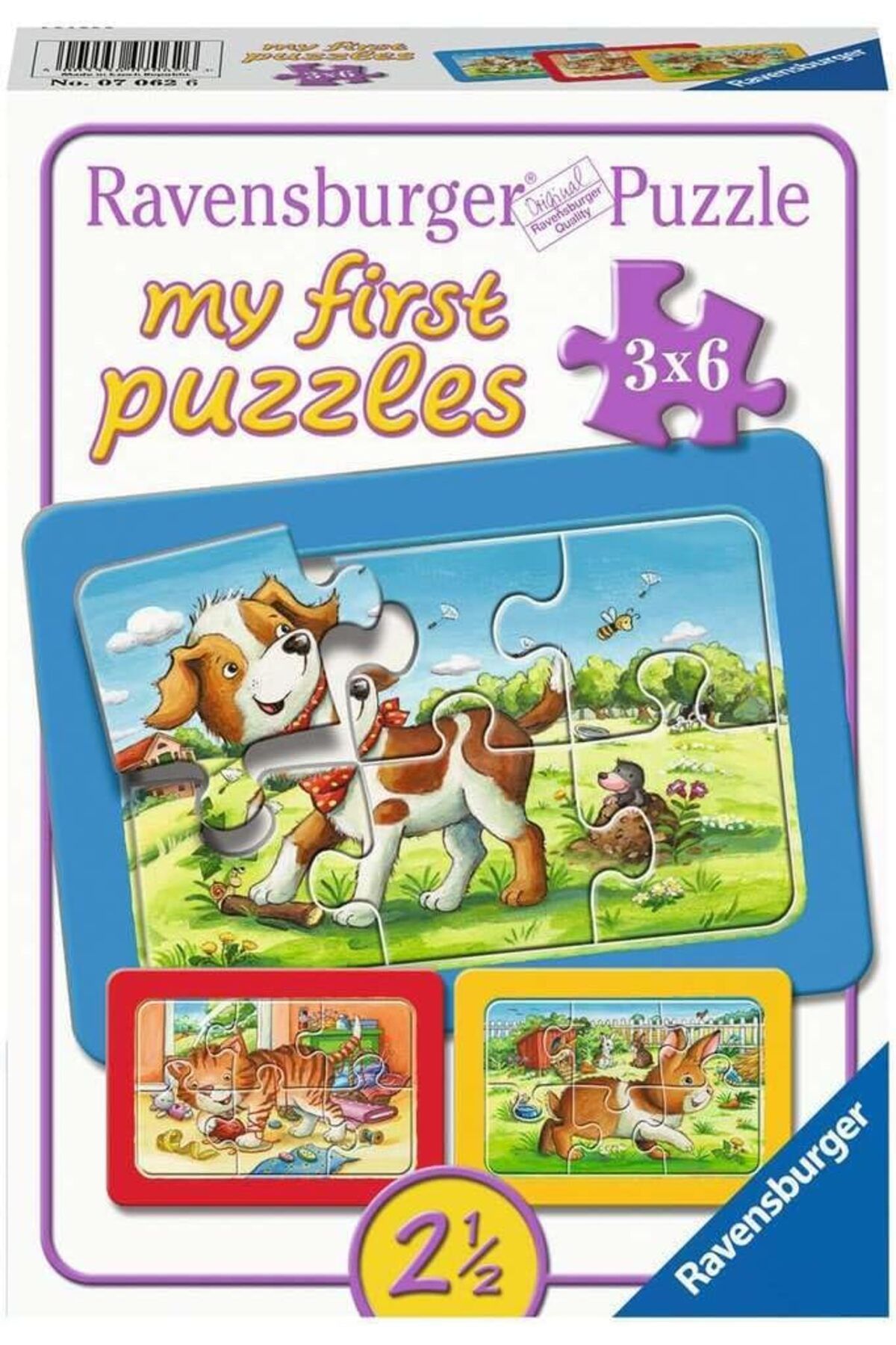 NcK Çer Puzzle, Animal Friends, 3X6 Parça