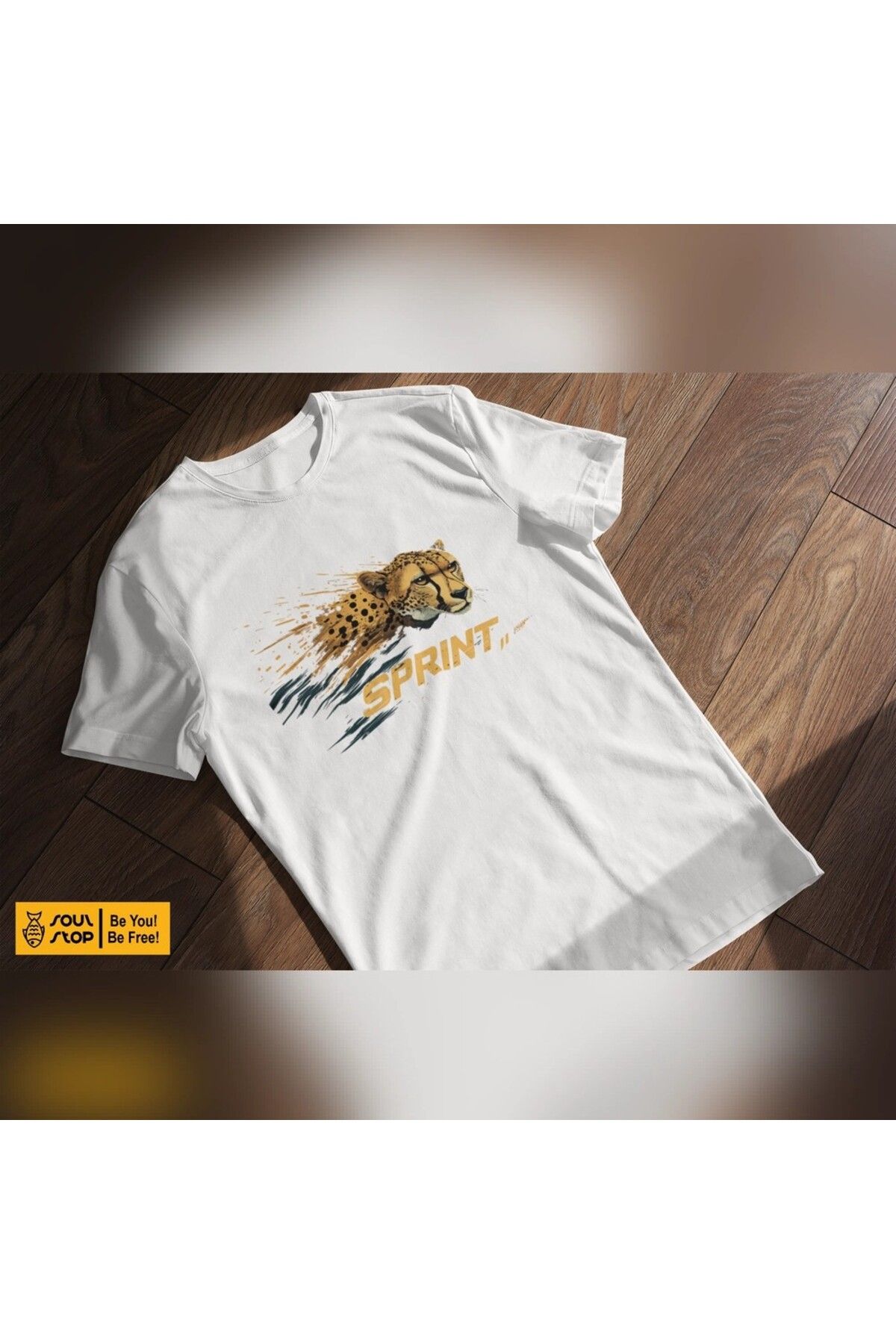 soul stop where freedom flows against the current Sprint Çita -  T - Shirt