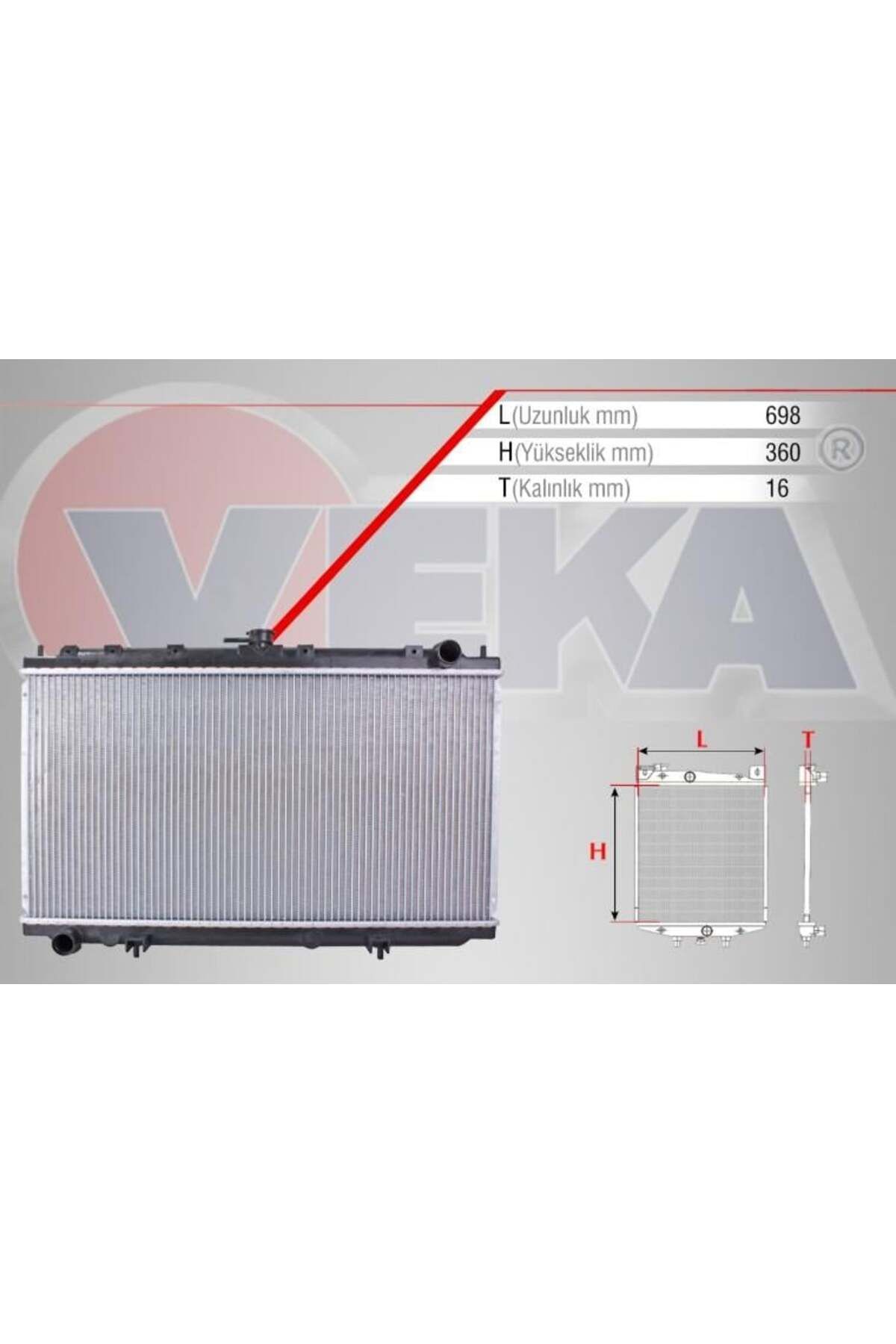 Veka SU RADYATORU BRAZING NISSAN PRIMERA (P11) 1.6i 16v M-T 1996-2001 ARASI