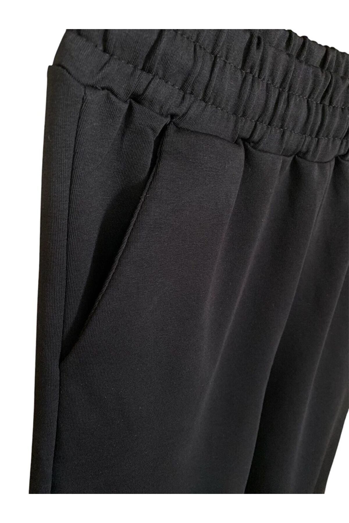 FORMO-Pantaloni de sport negri de înaltă calitate pentru femei, elastici, cu buzunare 2