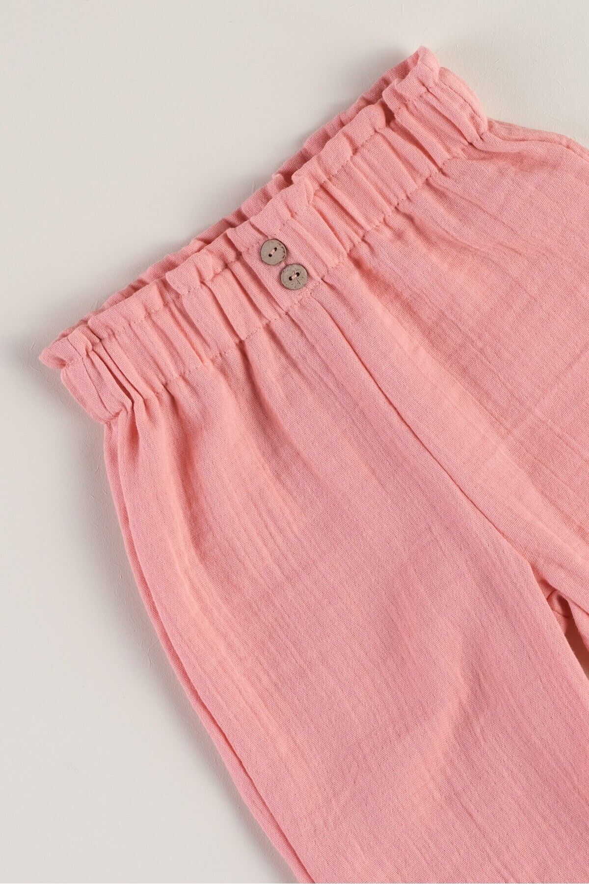 Bondberro-100% Cotton Muslin Fabric Baby Girl and Child Trousers 2