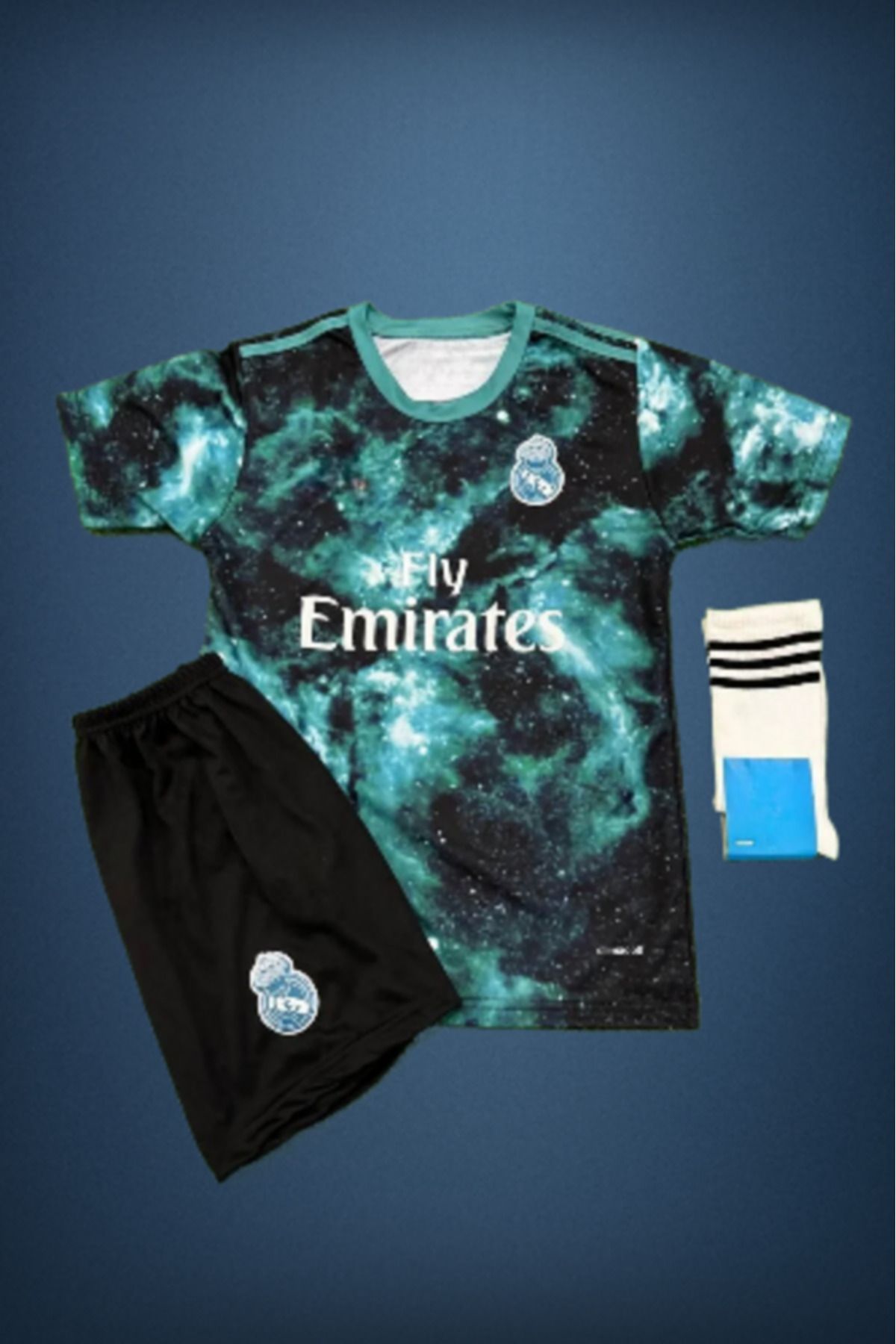 Alaturka Mix Ronaldo CR7 Galaxy Desenli Çocuk Forması 3 Lü Set