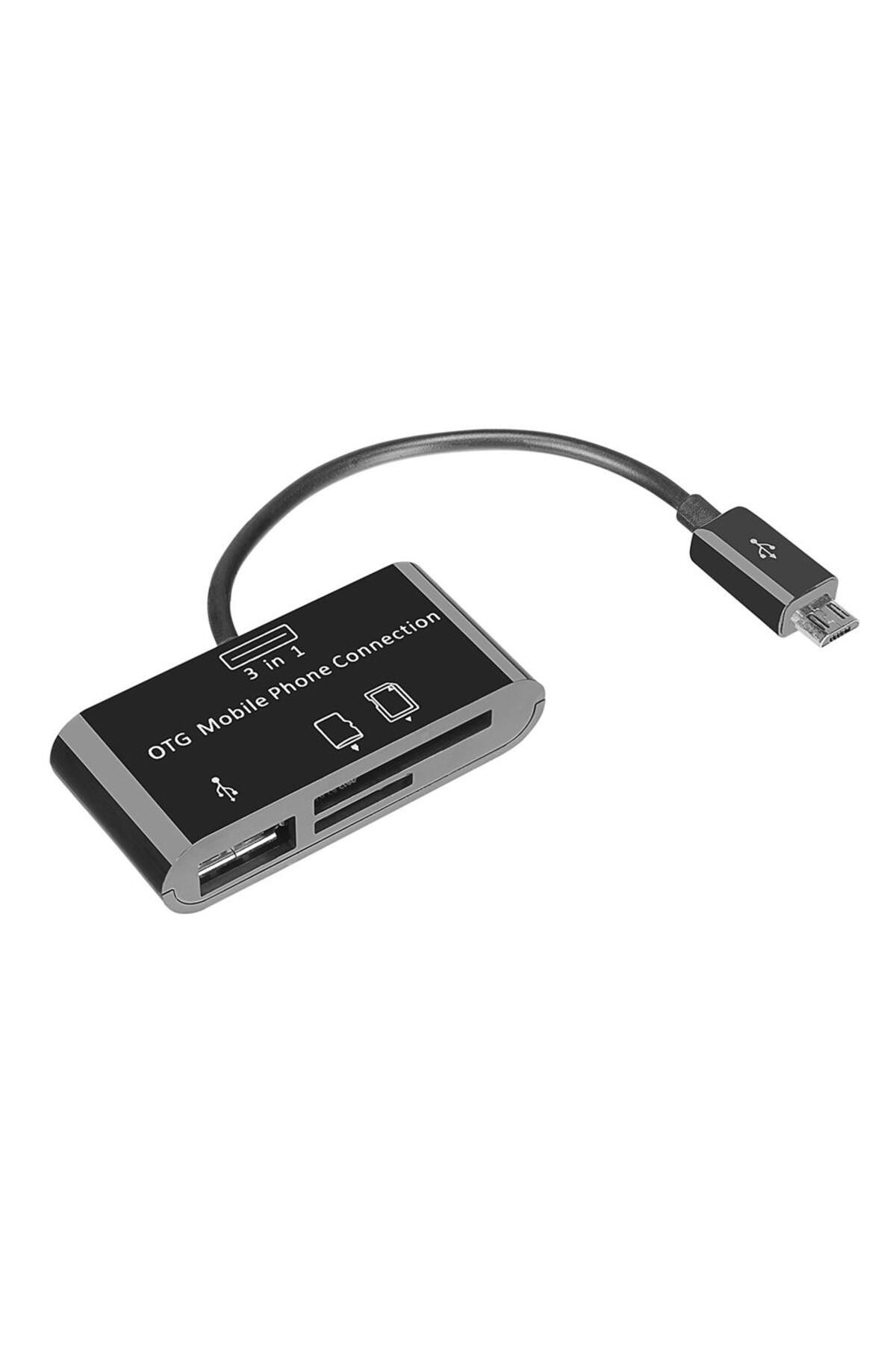 Vobotek Teknoloji SMG-423 Micro Usb to Cep Tel Kart Okuyucu + Hup Çevirici