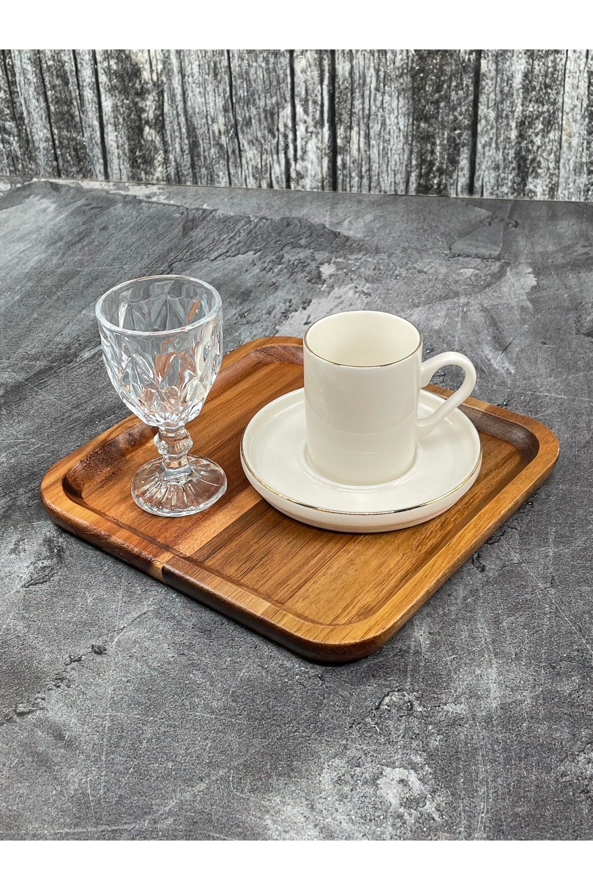 YzHome-Acacia Square Presentation Serving Plate Plate 20cm 3