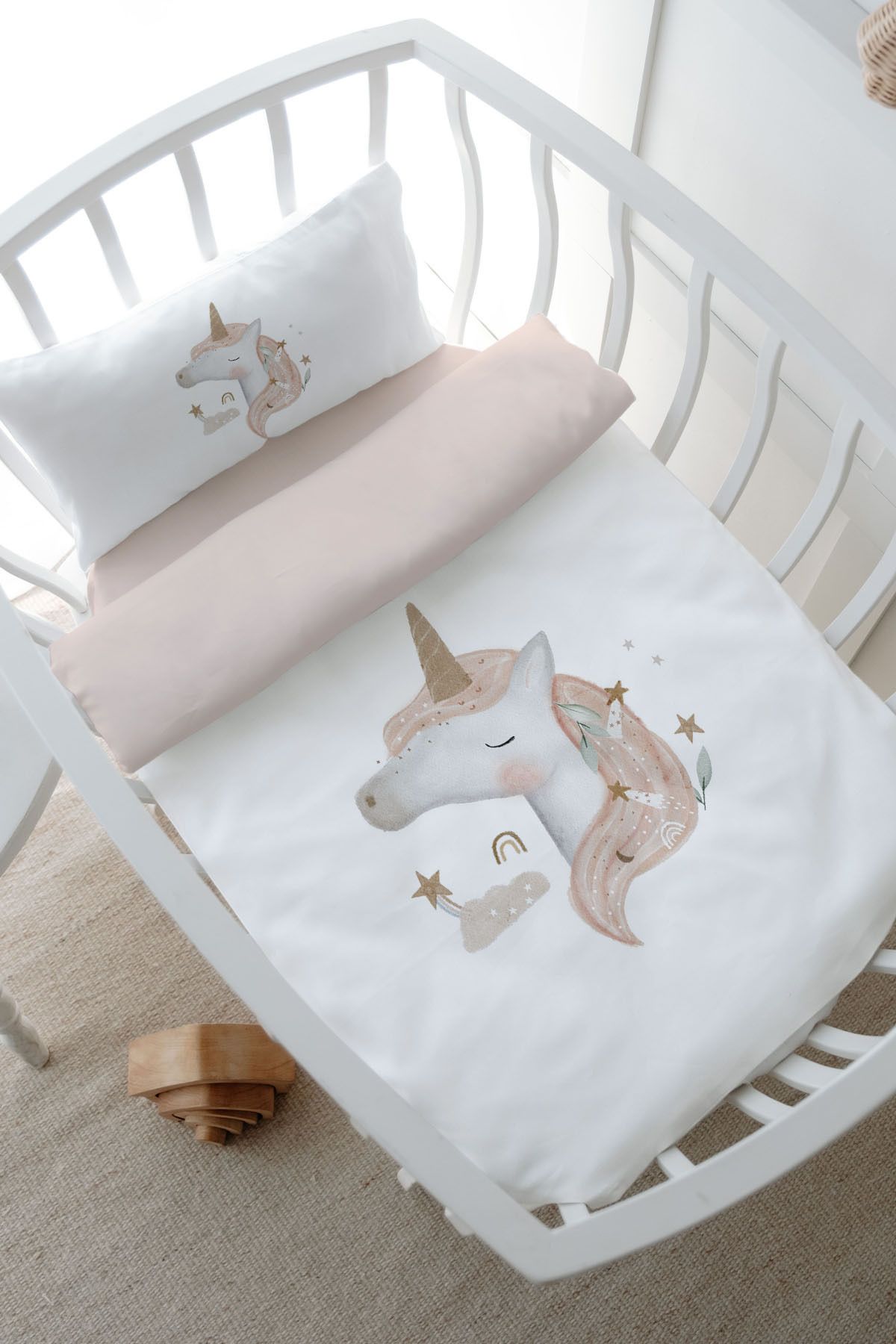 Tuğba Kuğu-Unicorn Dream Bedding Set - Park Bed (80X120) - Royal Series 1