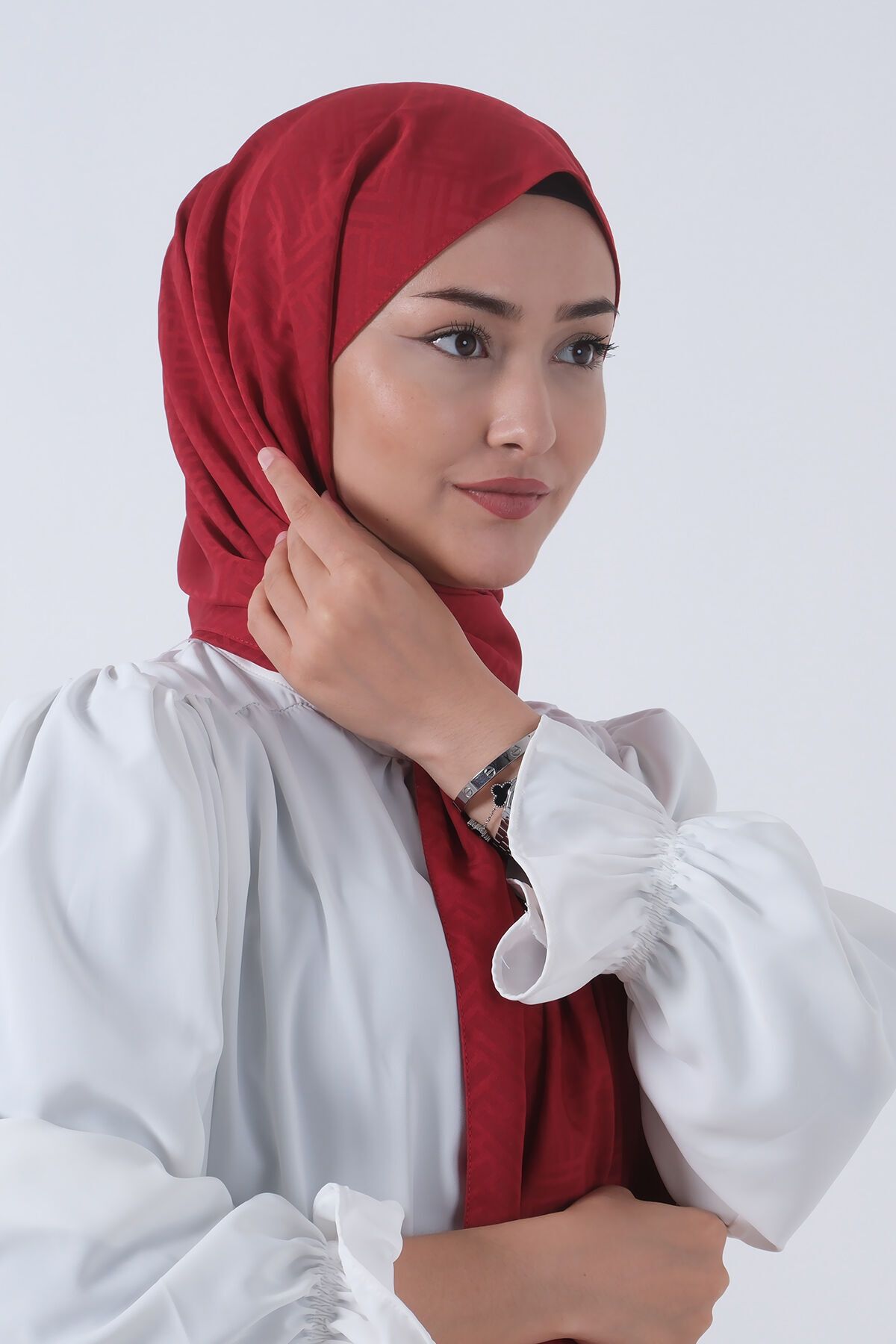 HAREM SCARF Jakarlı Şal, Nehir Jakar Şal 01170