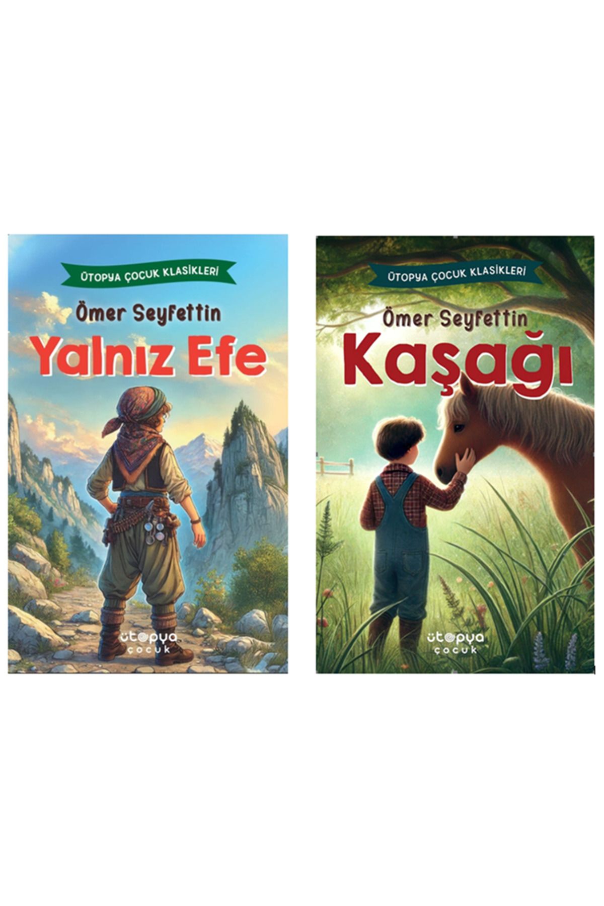 Ütopya Çocuk Ömer Seyfettin 2 Set - Yalnız Efe - Kaşağı