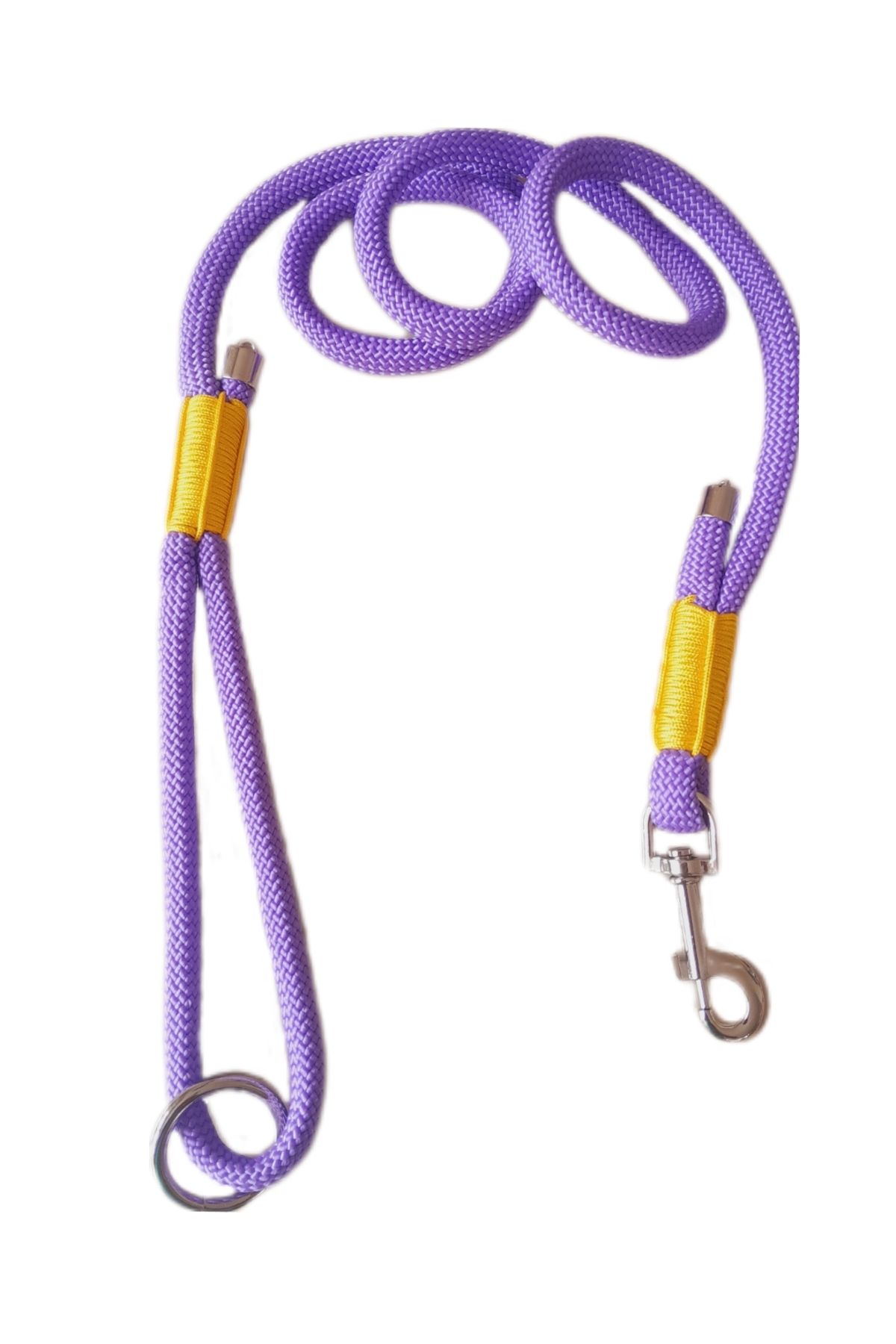 MiaBona Purple World Model Mor ve Sarı Köpek Gezdirme Kayışı, Leash