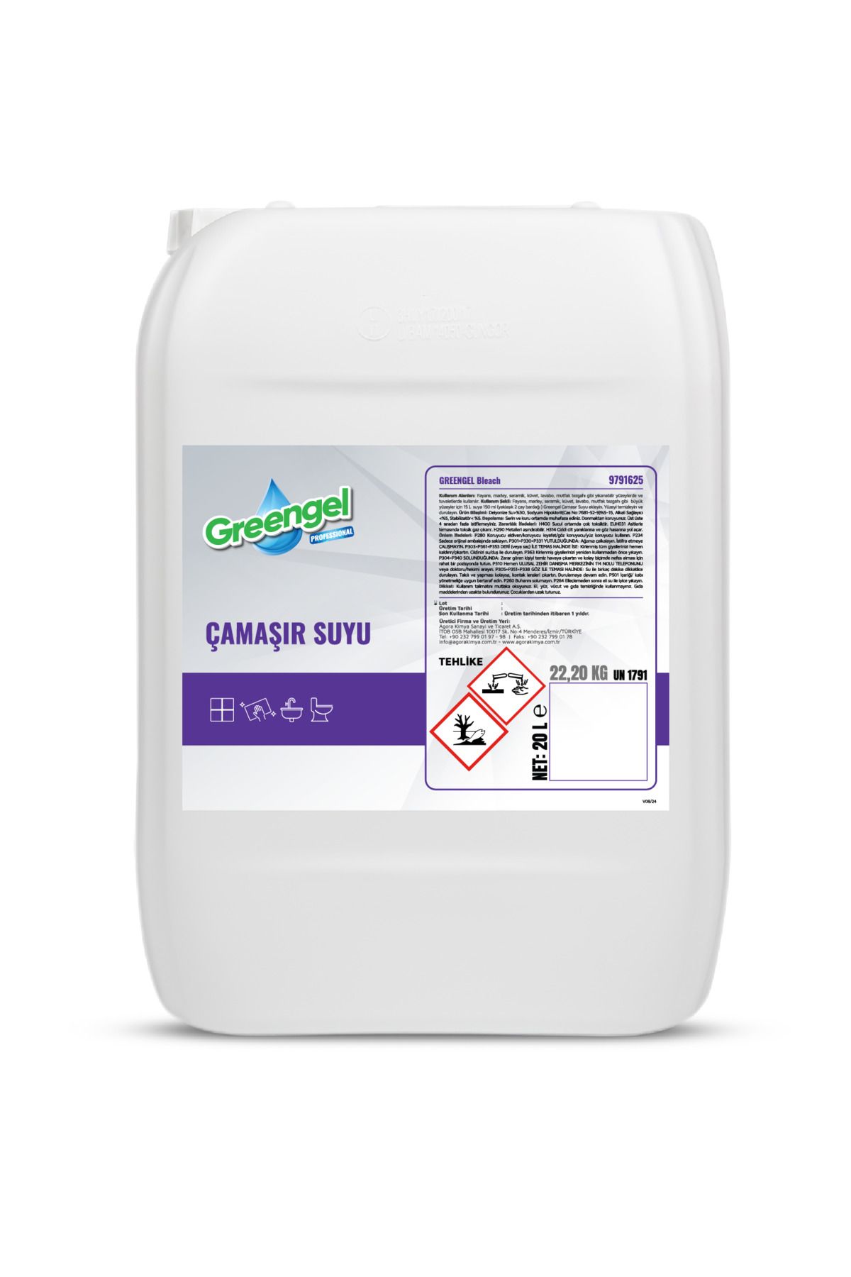 greengel Bleach-Çamaşır Suyu 20L