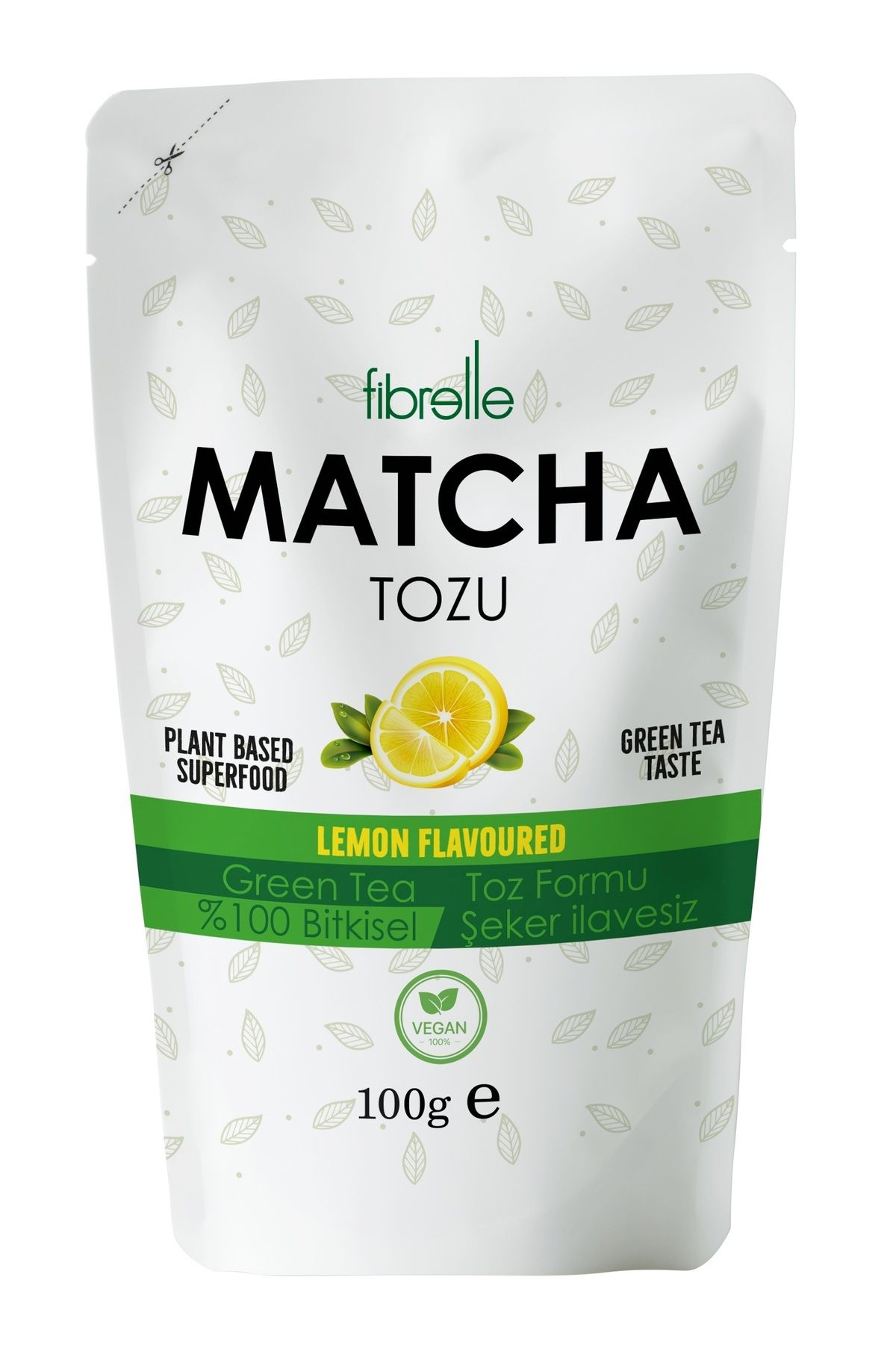 Fibrelle-Matcha Lemon Flavored 100g / Lemon Matcha 100g 1