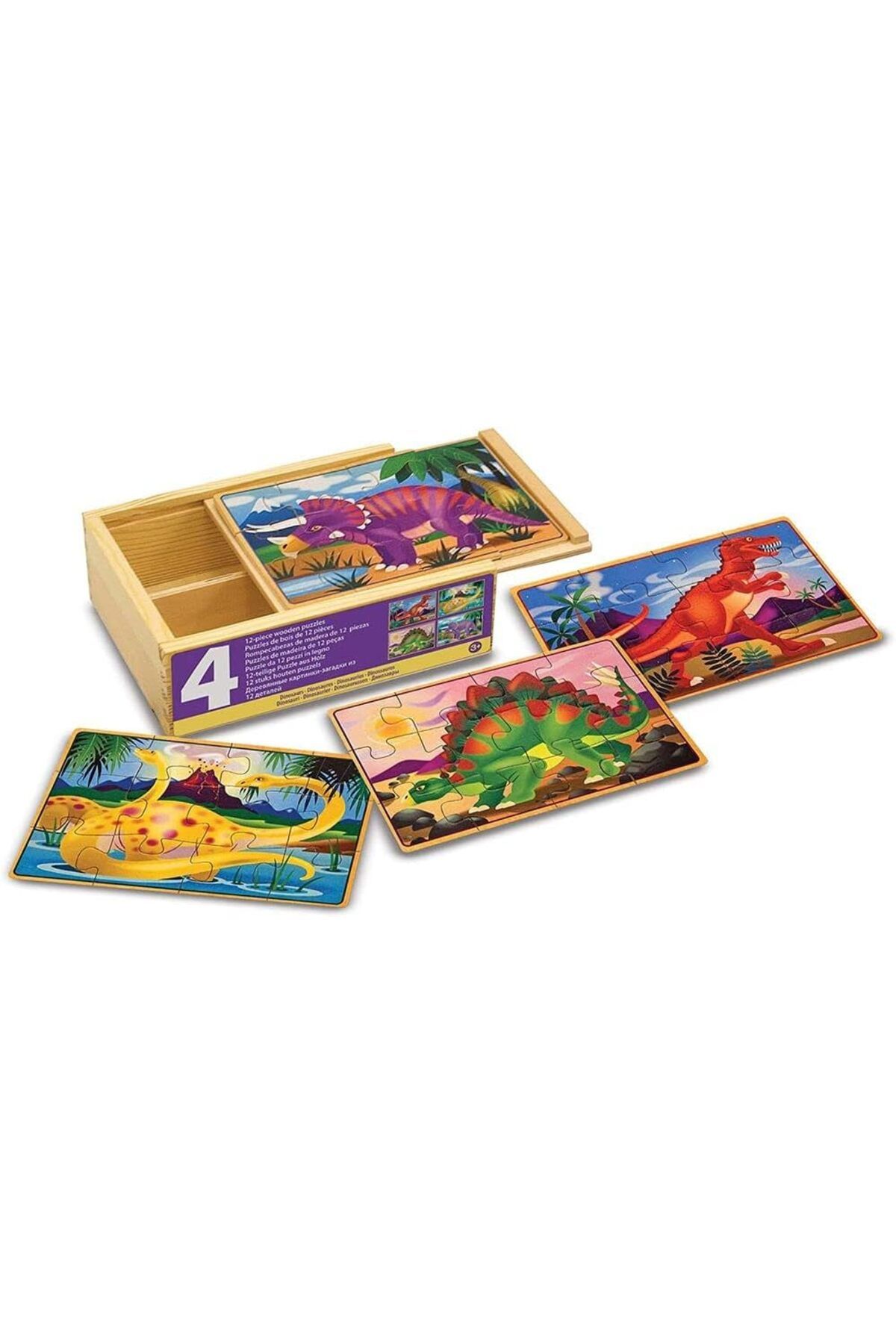 STOREMAX ezlgrup & Doug – 13791 – 4 Puzzle ahşap – Dinozor brkshop 971895