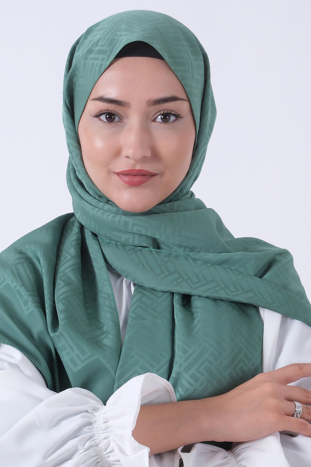 HAREM SCARF Jakarlı Şal, Nehir Jakar Şal 01170