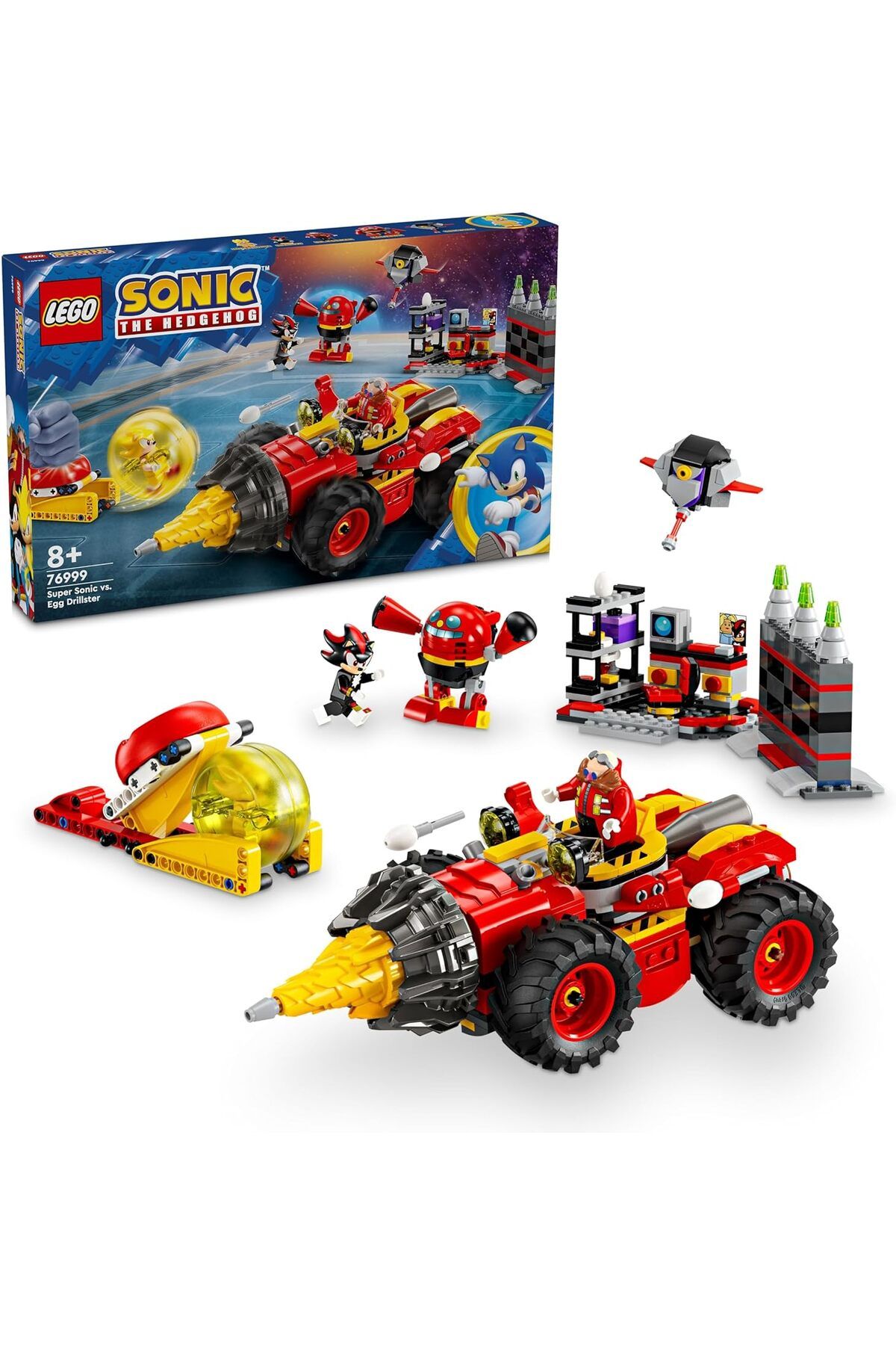 STOREMAX lvnmblya Sonic the Hedgehog Super Sonic, Egg Drillster’a Karşı 76999 – 8 Yaş ve Üzeri Çocuk