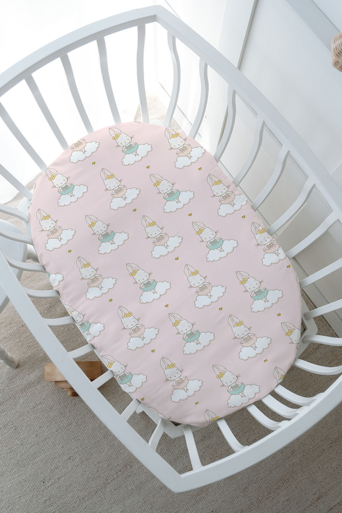 Tuğba Kuğu Park Yatak Nevresim Seti (80x120) - For Baby Serisi - Balerin Tavşan fotoğrafı 5 (önizleme)