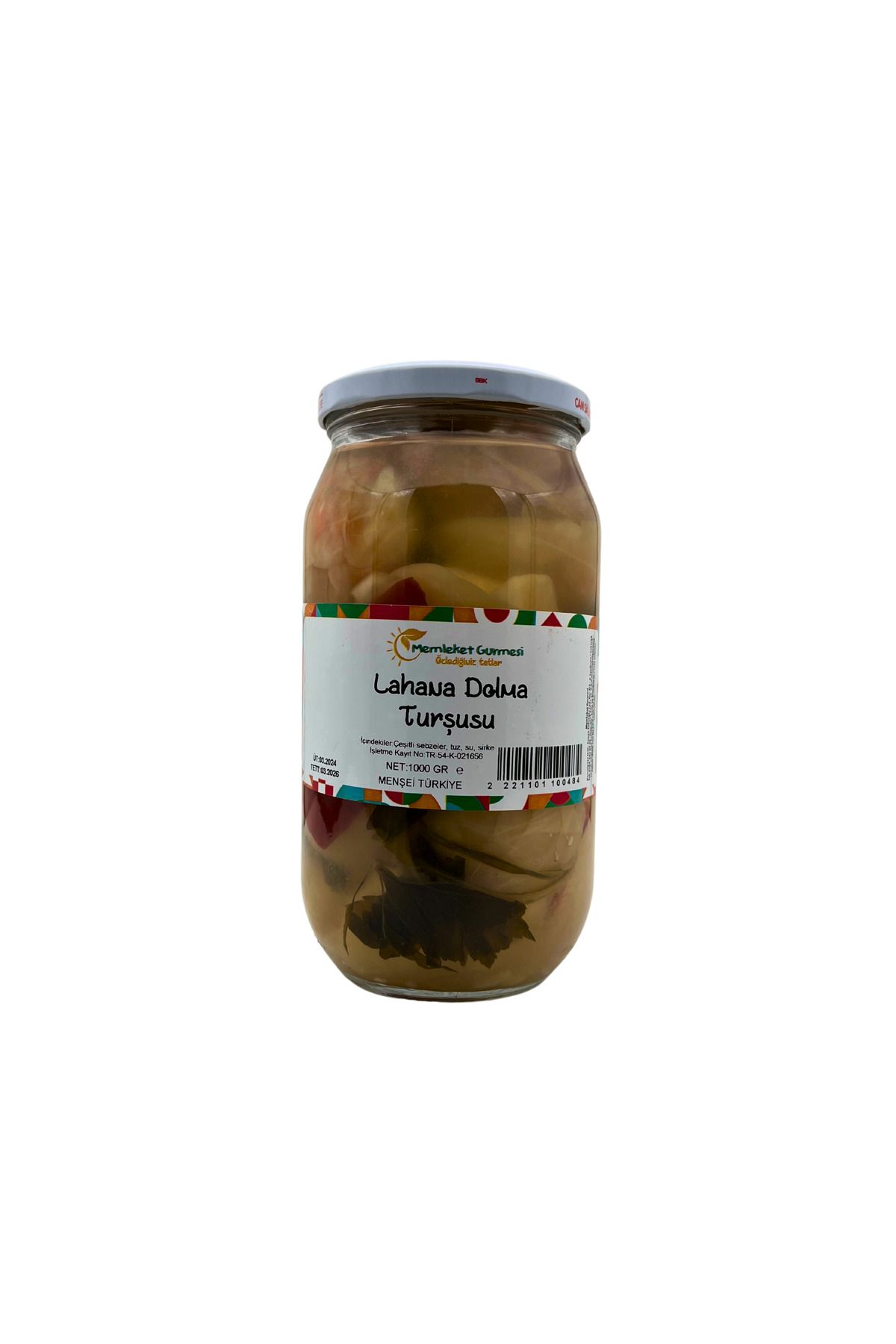 MEMLEKET GURMESİ Lahana Dolma Turşusu 1000cc-500gr