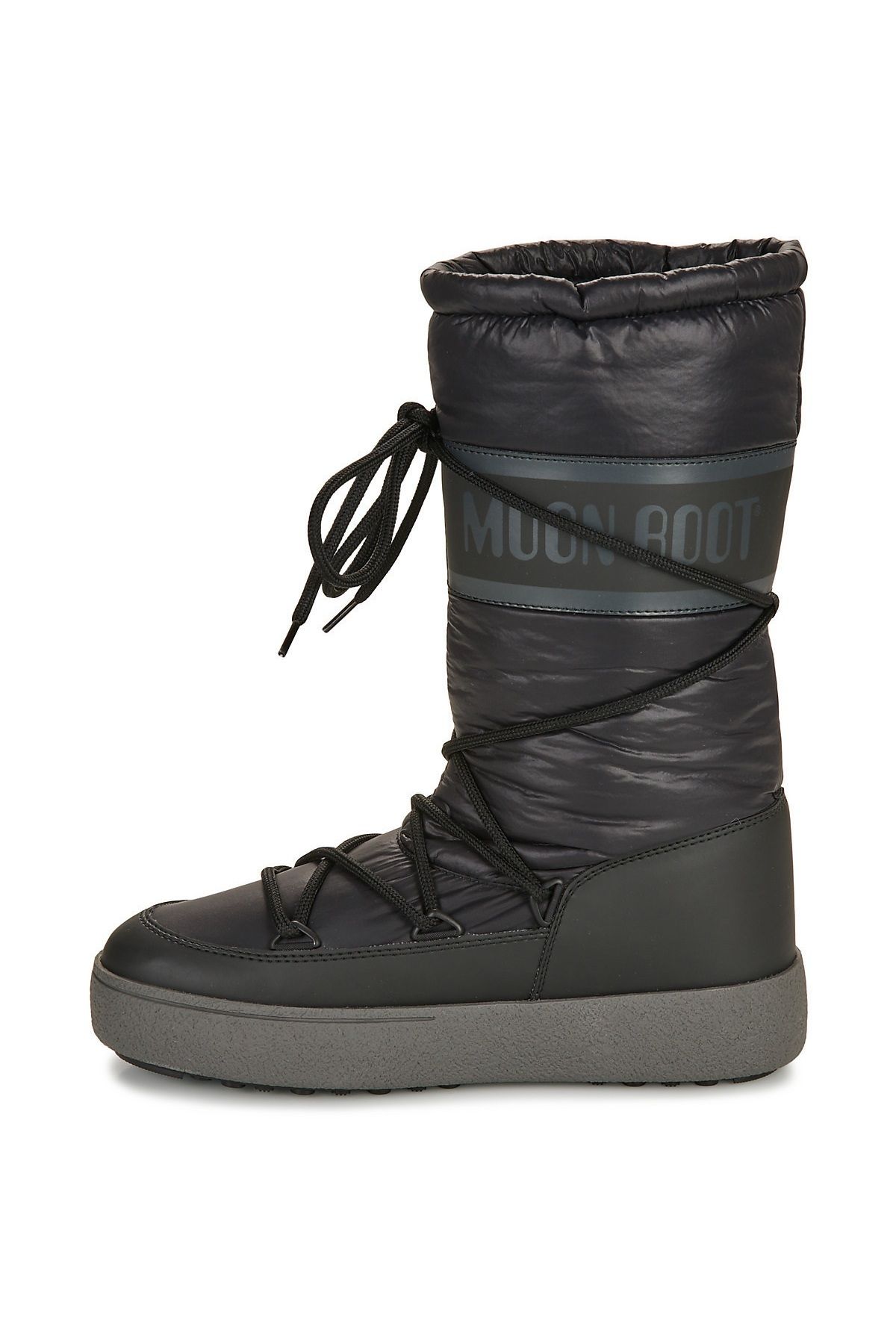 MOON BOOT-MB Ltrack High Nylon WP - قماش فضي عالي القفاز 2