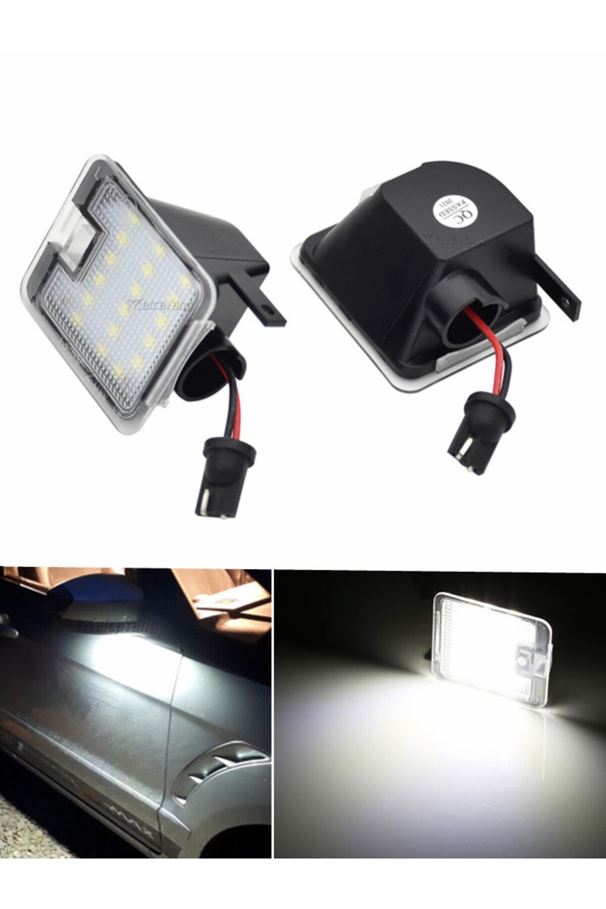 Choice-LED Puddle Light Under Side Mirror Light For Ford Focus MK3 MK2 Mondeo MKIV MKV Kuga C-Max Escape... 8