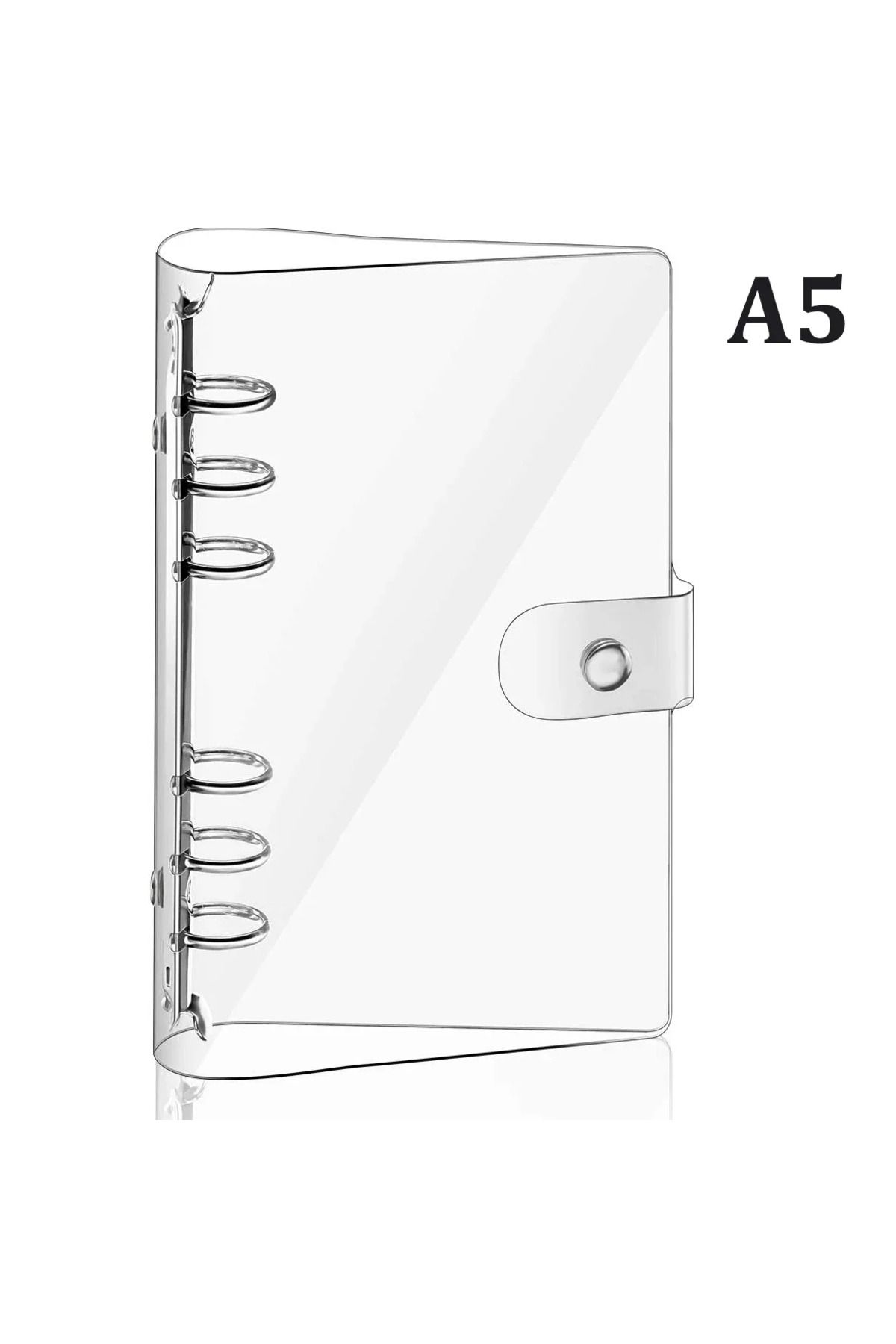 Choice-A5 A5 A6 A7 Transparent Soft Pvc 6-ring Binder Cover Snap Button Closure For Ring-bound Planner Page 1