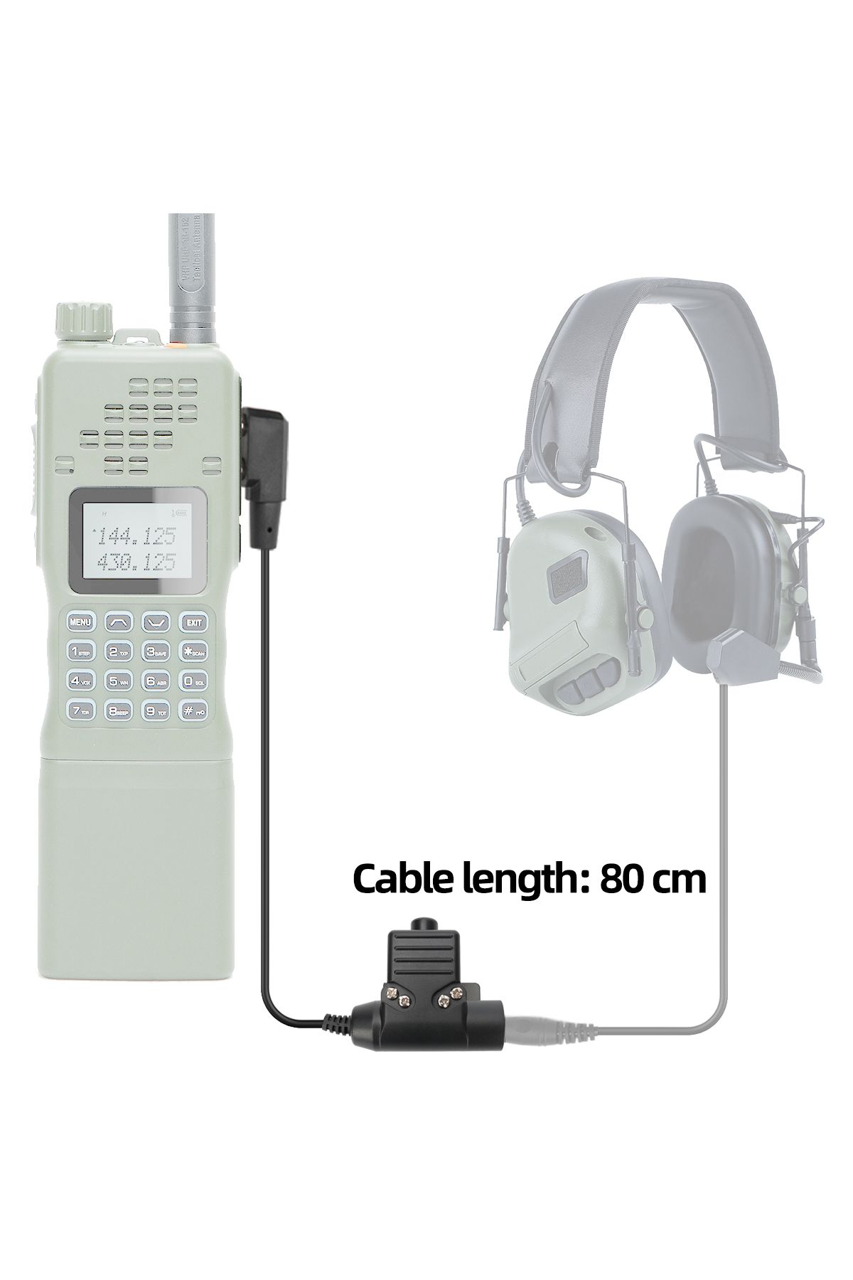 BAOFENG-Airsoft Tactical Headset U94 PTT with Button for Baofeng UV-5R UV-S9 Plus UV-21 17  Pro 2... 2
