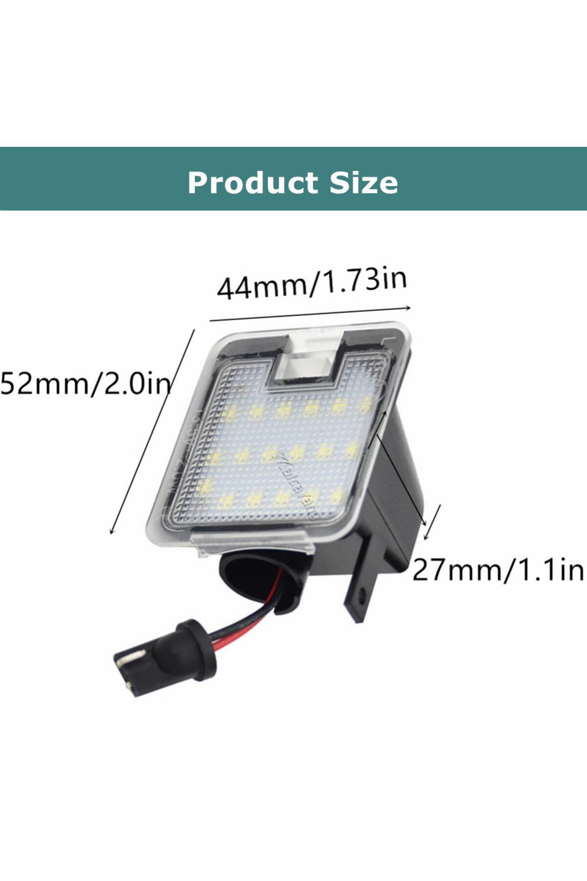 Choice-LED Puddle Light Under Side Mirror Light For Ford Focus MK3 MK2 Mondeo MKIV MKV Kuga C-Max Escape... 5
