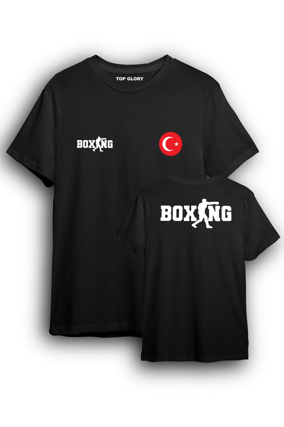 TOP GLORY Boks Milli Takım Tişört Özel Tasarım Boks T-Shirt BOX1004