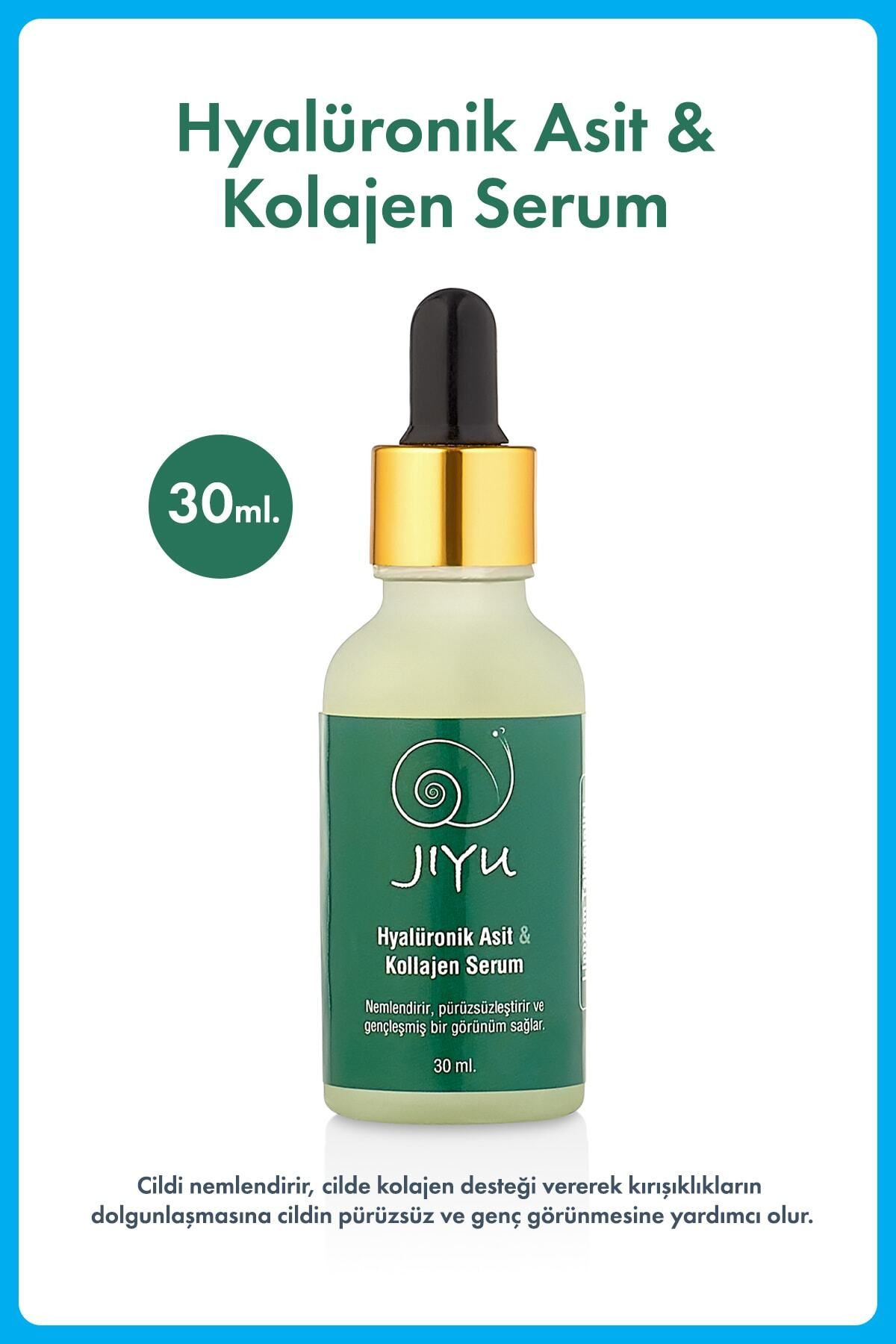 JIYU 30 ml 2'li Leke Karşıtı Kolajen Serum Arbutin Serum ve Hyalüronik Asit Cilt Bakım Serum Seti