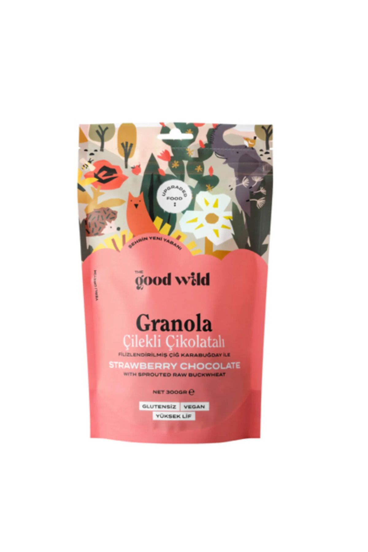 MEMLEKET GURMESİ The Good Wild Granola karabuğday&çilek çikolata filizlendirilmiş 300 gr