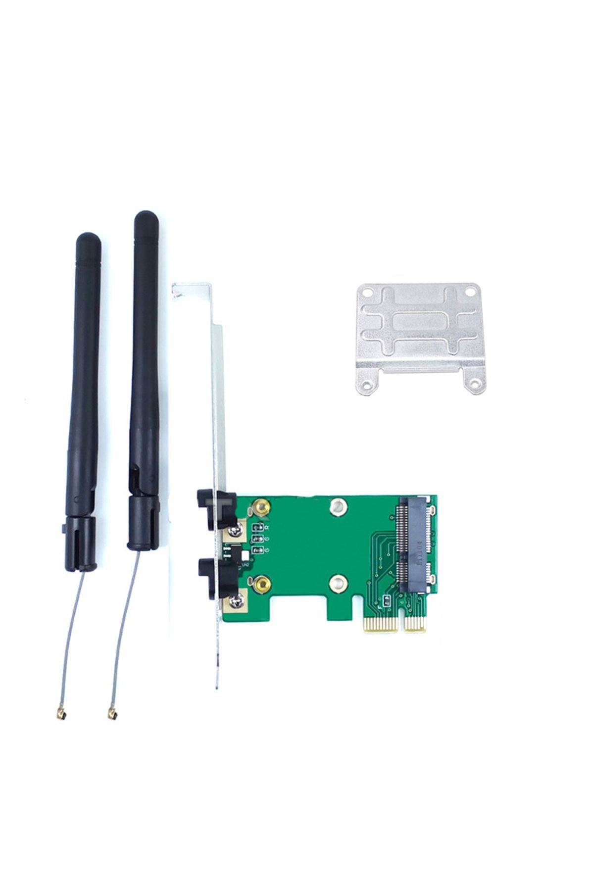 Ninth World-Style A Wireless Card Wifi Mini Pci-e Express To Pci-e Adapter With 2 Antenna External For Pc 1