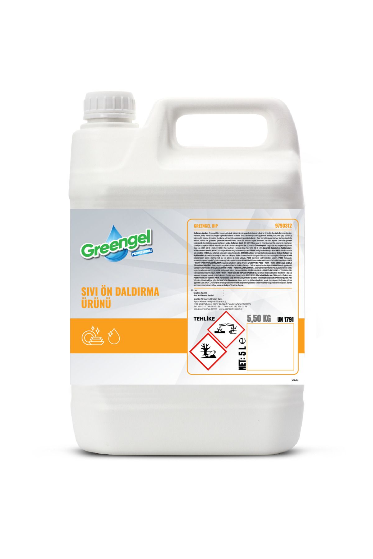 greengel Dip Sıvı Ön Daldırma Ürünü 5L