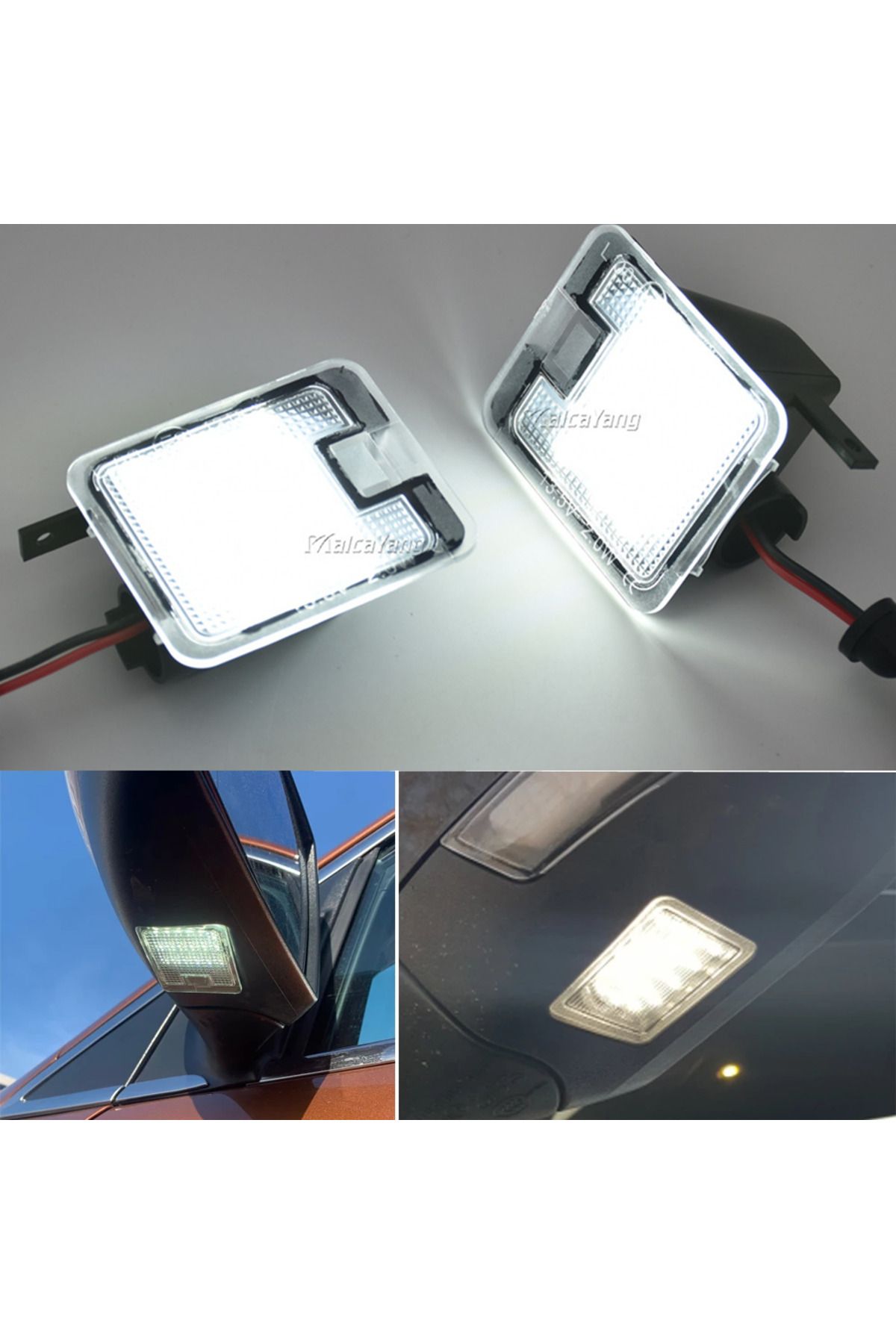 Choice-LED Puddle Light Under Side Mirror Light For Ford Focus MK3 MK2 Mondeo MKIV MKV Kuga C-Max Escape... 4