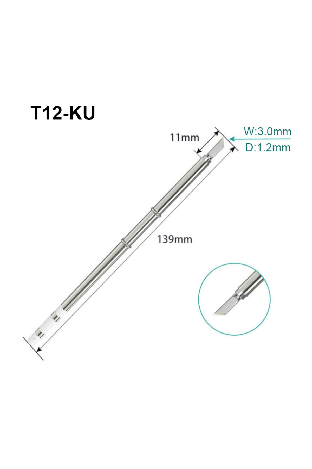 FMchip-مكواة لحام T12-KU من سلسلة T12 Tip لمحطات اللحام Hakko FX951 STC STM32 FX-950 FX-951 FM-203 1