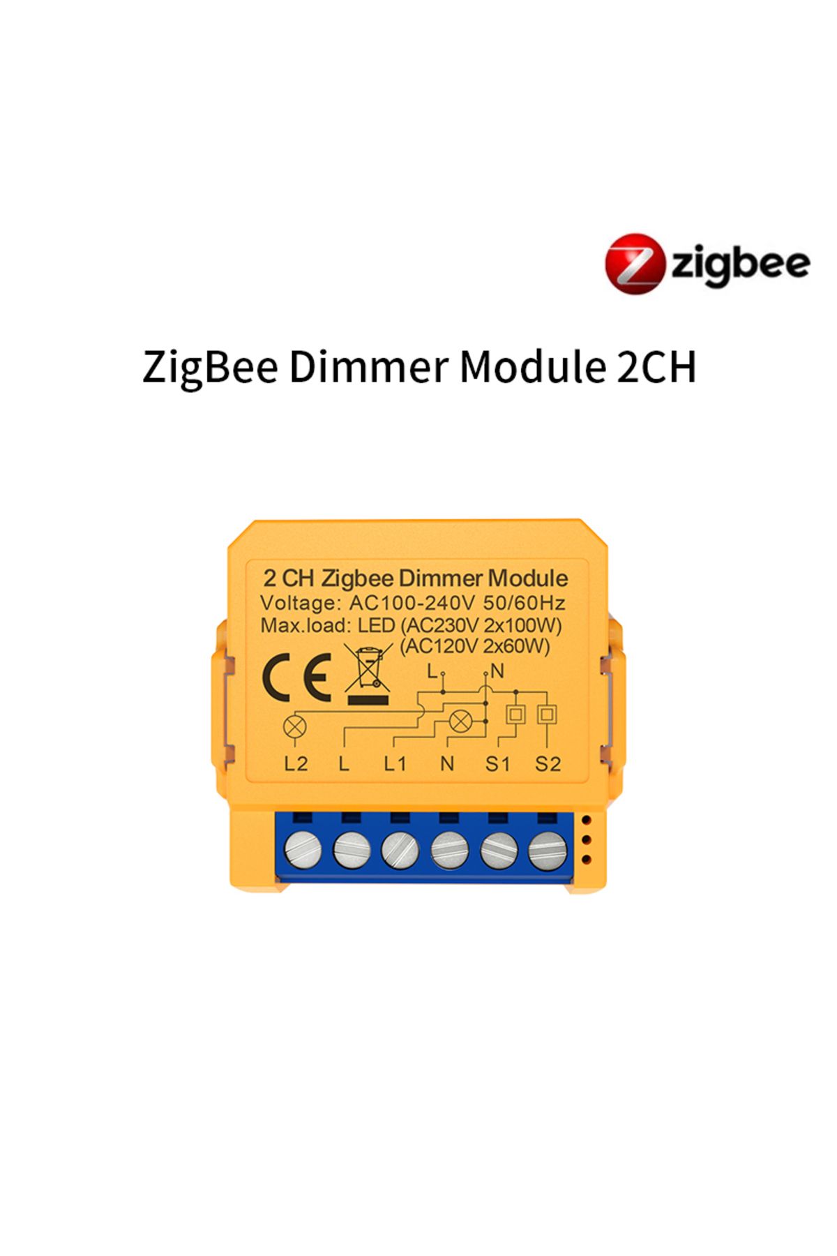 Choice-2 Gang Avatto Tuya Zigbee Smart Dimmer Switch Module 1/2 Way Dimmable Light Switch App Remote Contro 1