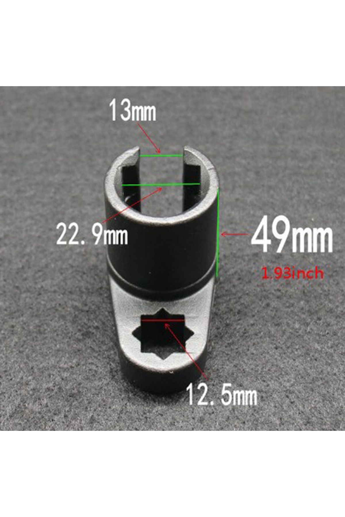 Choice-3/8" 22MM Lambda Offset Oxygen Sensor Socket Wrench o2 Tool Kit Set Adapter  Engine Wrench 7