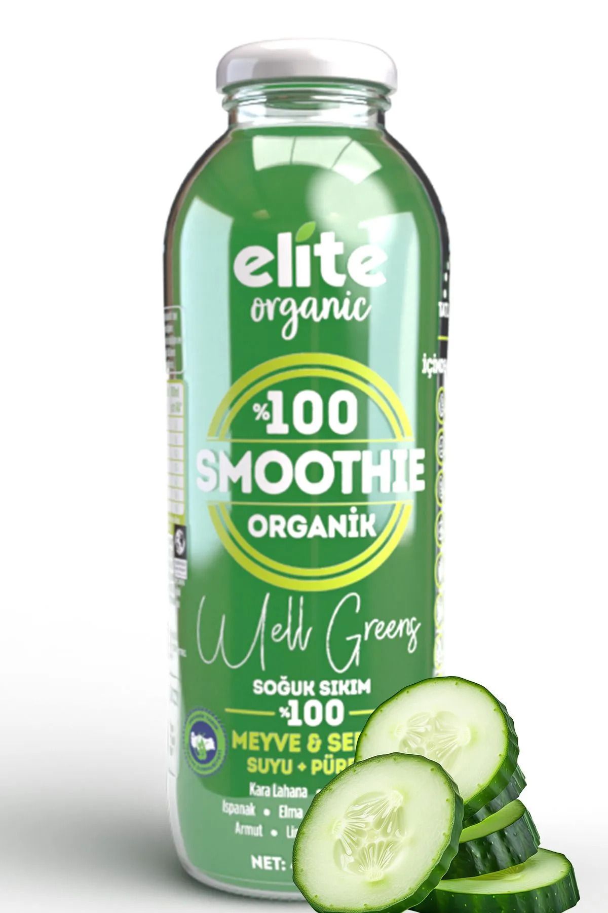 MEMLEKET GURMESİ Elite Organic Smoothie Well Greens 414 ml