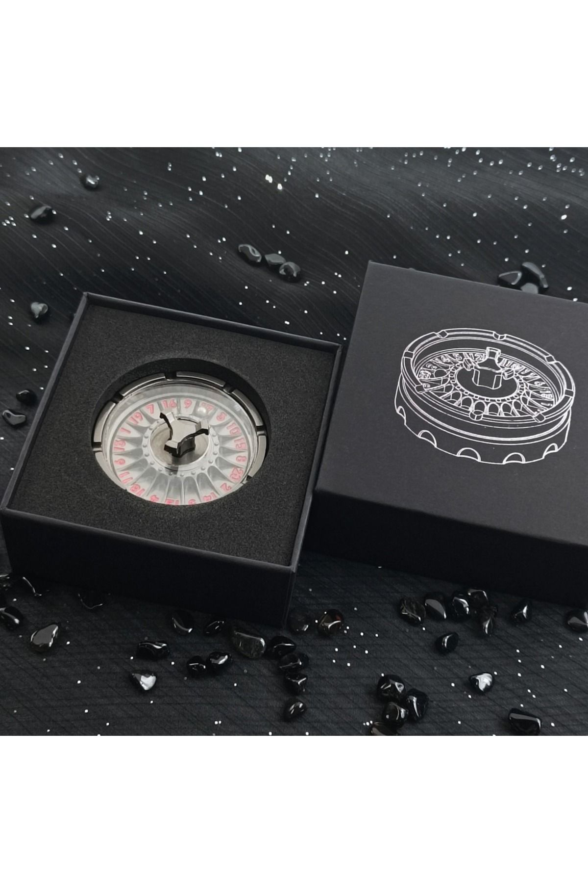 Choice-Black Roulette Dice Dnd Fingertip Gyro Rotating Roulette Dice For Dungeons And Dragons Rgp Role-play 1