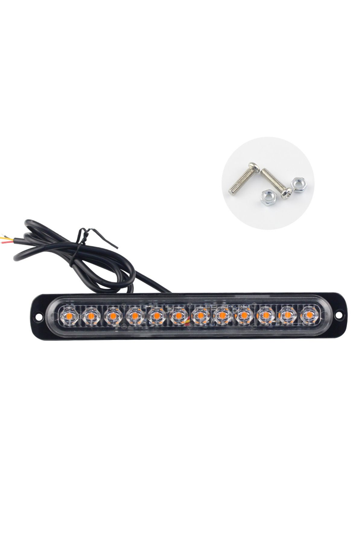 Choice-1x Stroboscopes Strobe 12 LED Flash Light Auto 12-24V Emergency Flashing Side Marker Light Bars C... 6