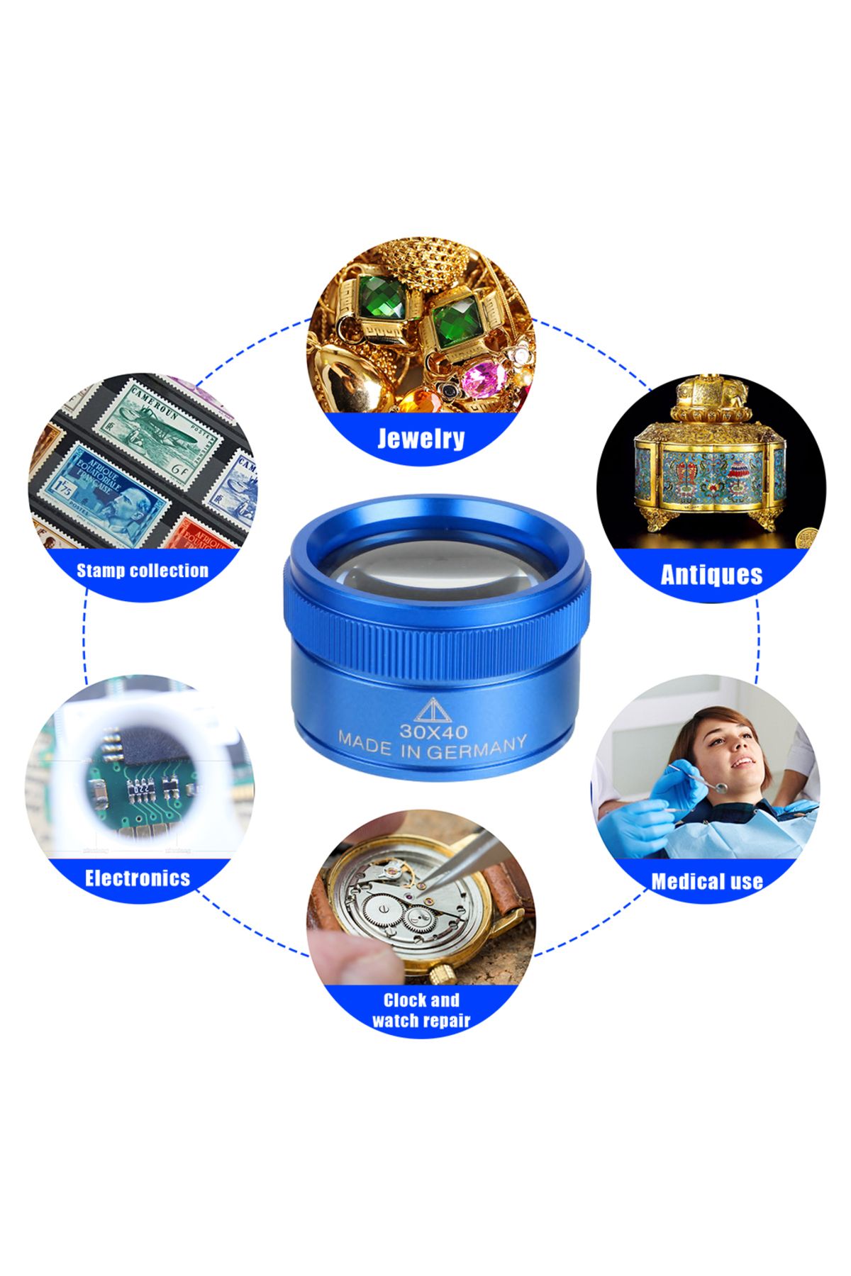 Choice-Portable Alloy Magnifier For Precise Jewelry Repair 40x Magnification High-quality High-performan... 3