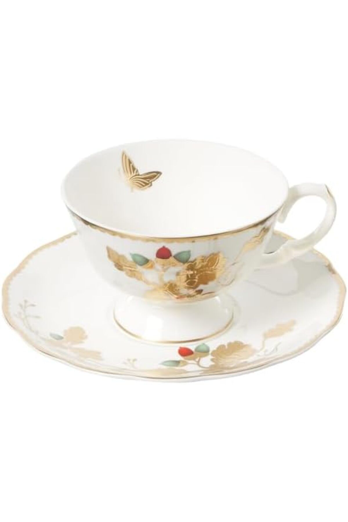 STOREMAX Fincan Takımı Kişilik Çay Butterfly 2 Golden Yeni NewDesing 1002192